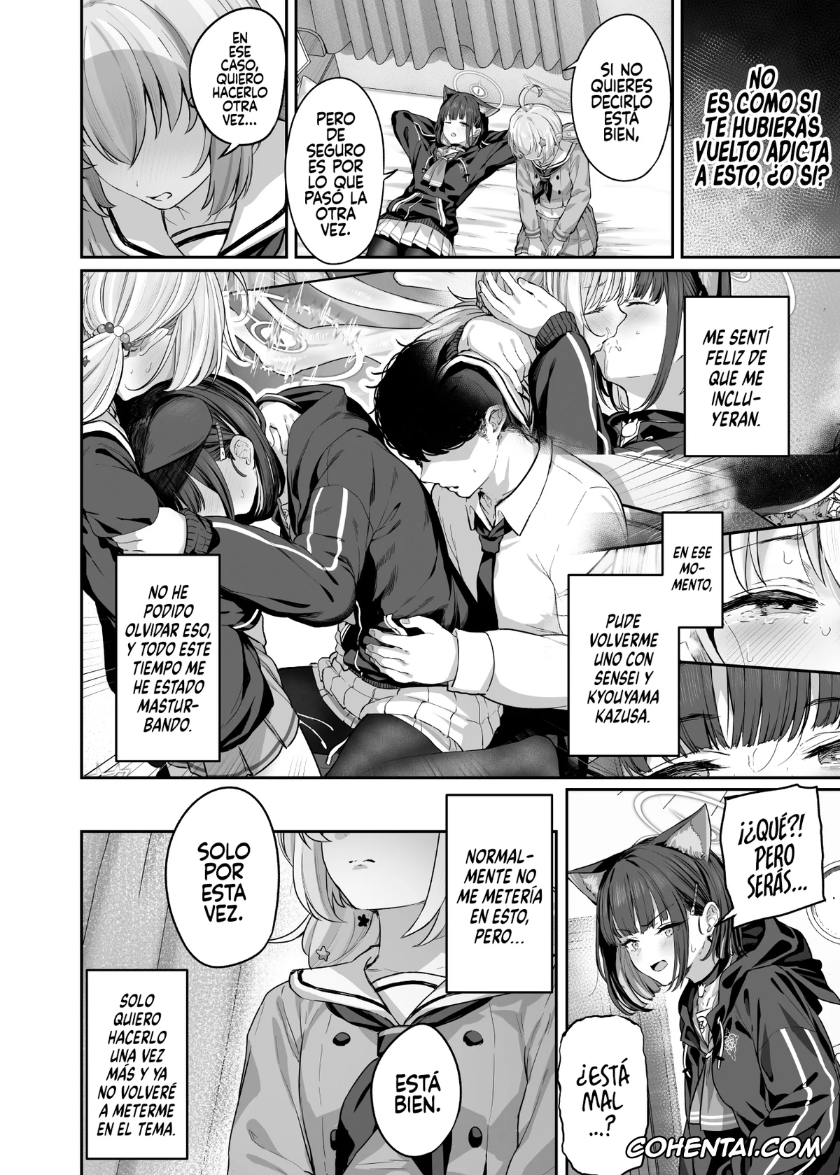 Blue Archive hentai, Kazusa Kyouyama hentai, Reisa Uzawa hentai, Sensei hentai, Tokoton Yacchau Kyouyama Kazusa 2 (Blue Archive), pagina 6