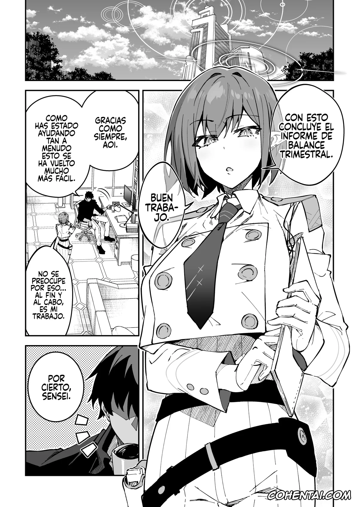 Blue Archive xxx, Aoi Oki xxx, Sensei xxx, Koushi Kondou Namahame Koubi (Blue Archive), pagina 4