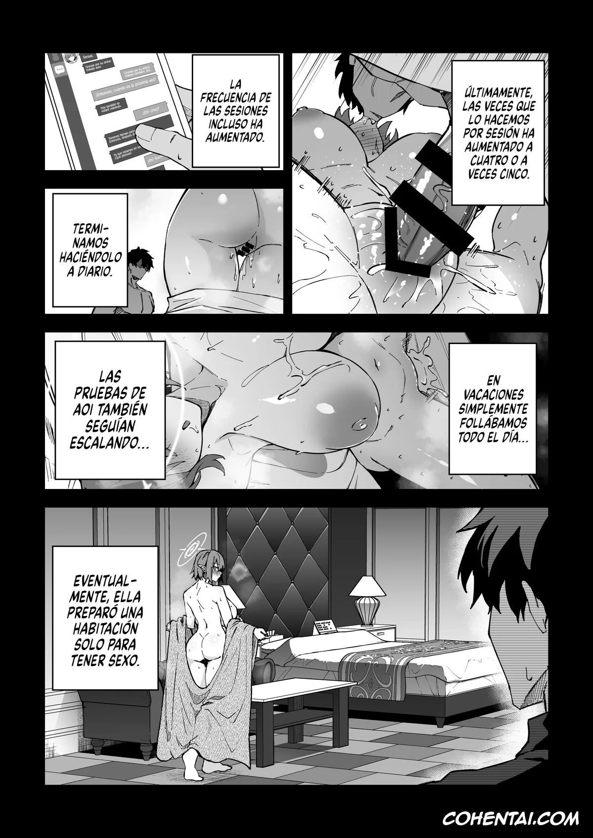 Blue Archive hentai, Aoi Oki hentai, Sensei hentai, Koushi Kondou Namahame Koubi (Blue Archive), pagina 15