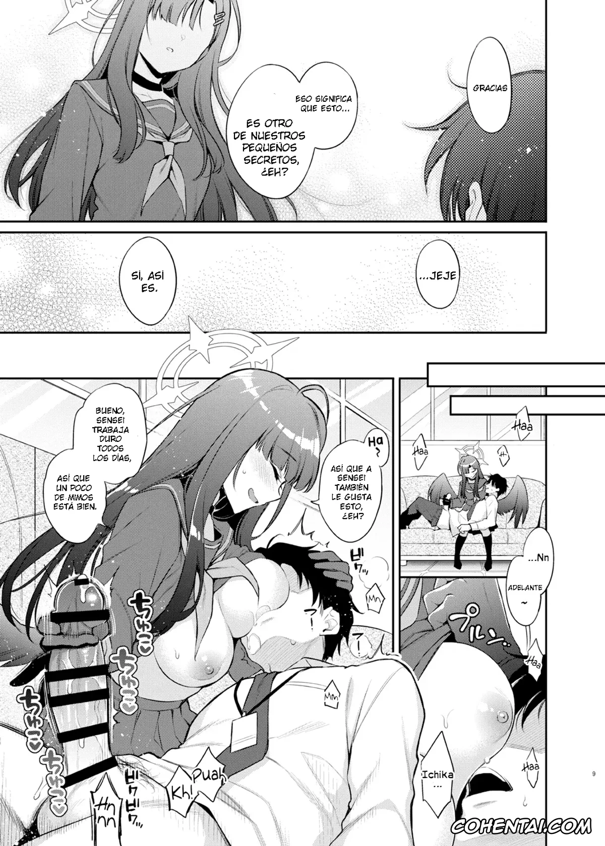 Blue Archive hentai, Ichika Nakamasa hentai, Sensei hentai, Sensei, Kyou mo Kore no Jikan ssu yo (Blue Archive), pagina 9