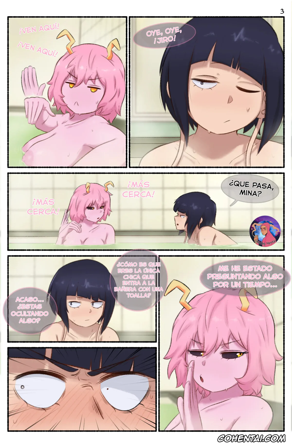 My Hero Academia | Boku No Hero Academia xxx, Kyoka Jiro xxx, Mina Ashido xxx, Ochako Uraraka xxx, Tooru Hagakure xxx, Kanojo no Himitsu (Boku no Hero Academia), pagina 4