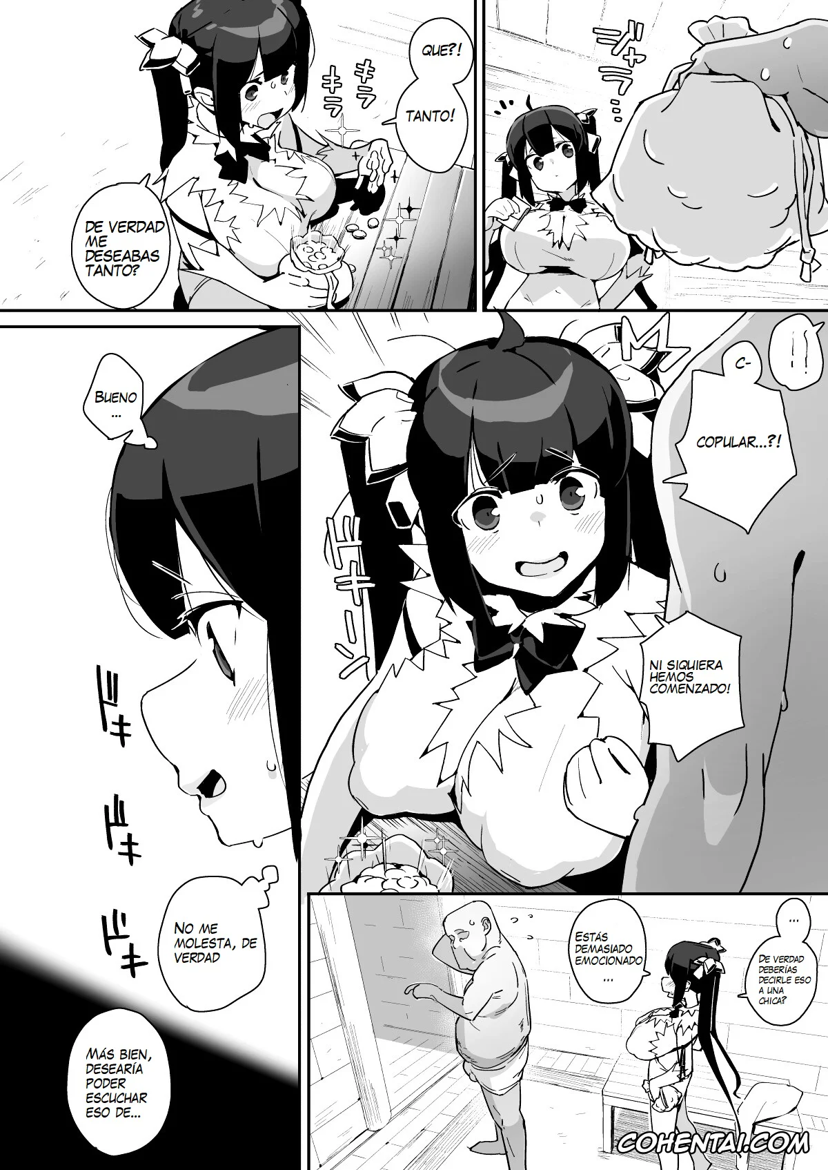 Dungeon ni Deai o Motomeru no wa Machigatteiru Darou ka porno, Hestia porno, Himogami-sama to Hitobanchuu taiekikoukan (Dungeon ni Deai o Motomeru no wa Machigatteiru Darou ka), pagina 5
