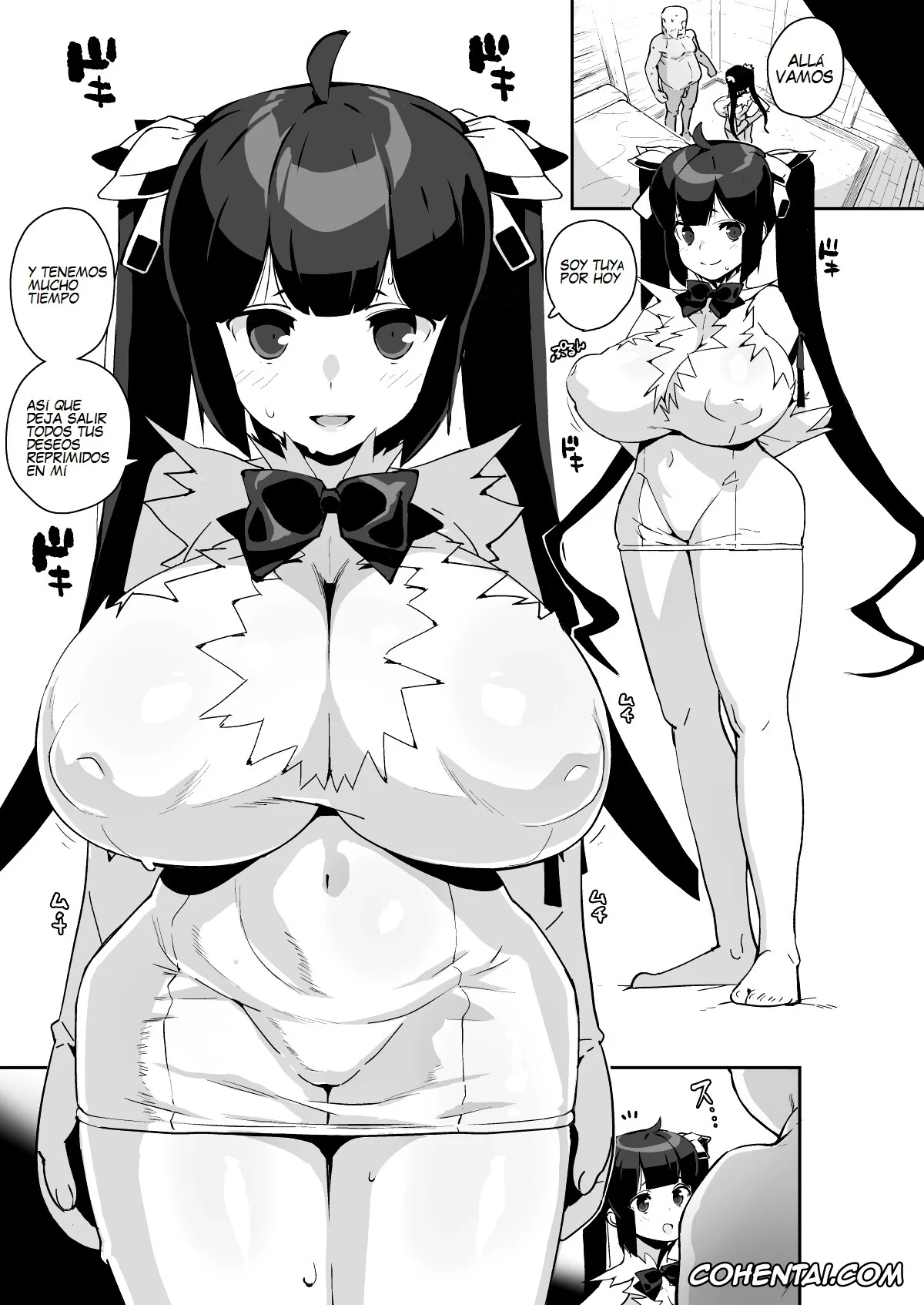 Dungeon ni Deai o Motomeru no wa Machigatteiru Darou ka hentai, Hestia hentai, Himogami-sama to Hitobanchuu taiekikoukan (Dungeon ni Deai o Motomeru no wa Machigatteiru Darou ka), pagina 6