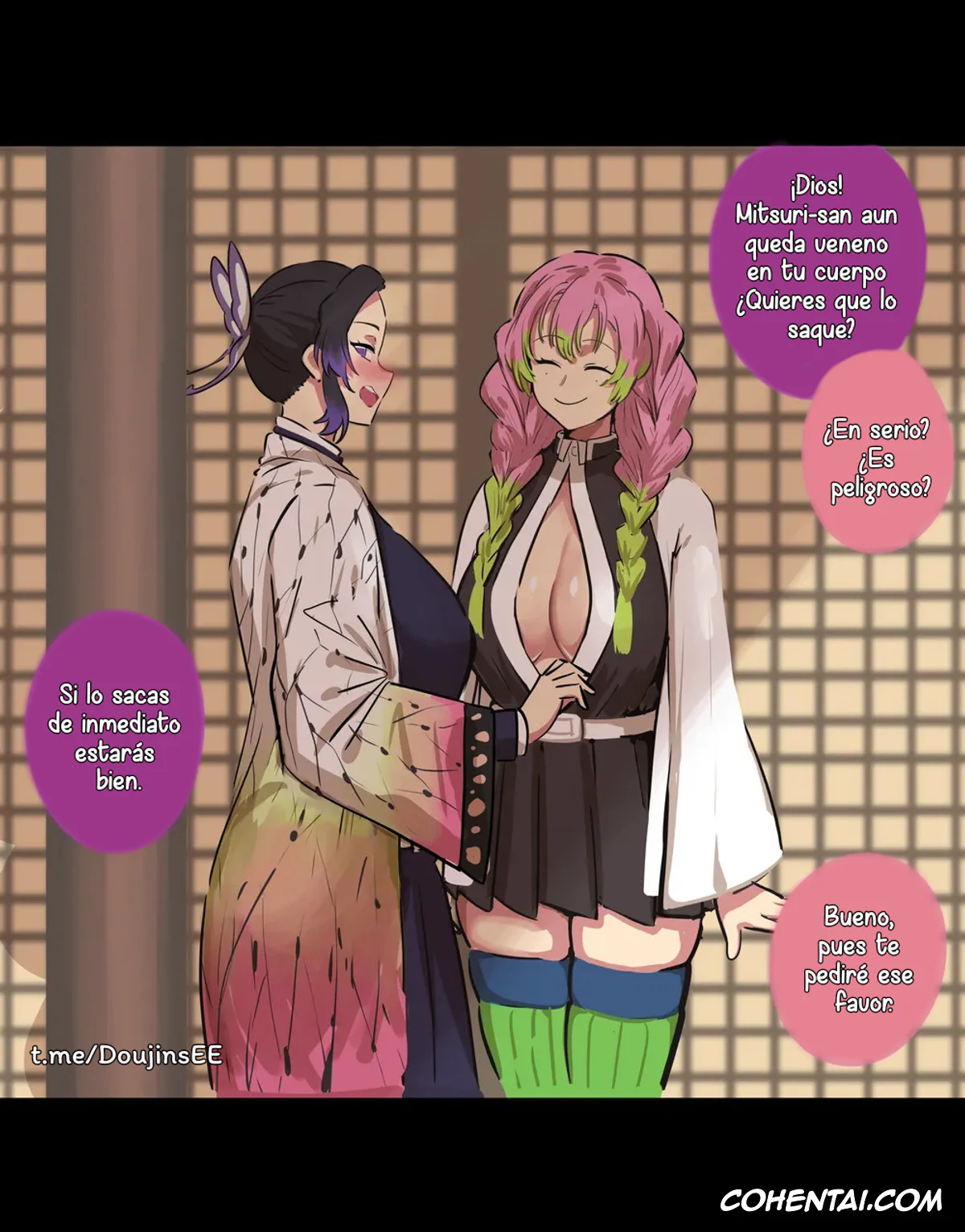 Kimetsu No Yaiba | Demon Slayer xxx, Mitsuri Kanroji xxx, Shinobu Kochou xxx, Shinobu es una completa Zorra (Kimetsu no Yaiba), pagina 4