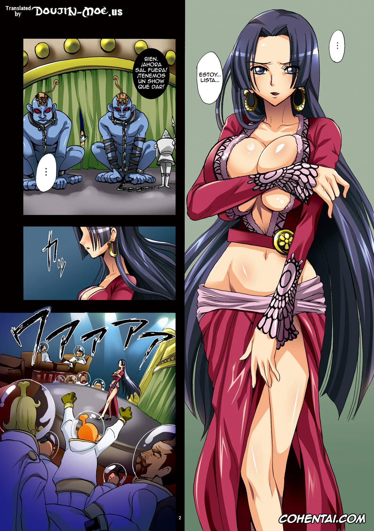 One Piece porno, Boa Hancock porno, Dorei Jotei Jakan Manaita Strip SHOW! (One Piece), pagina 2