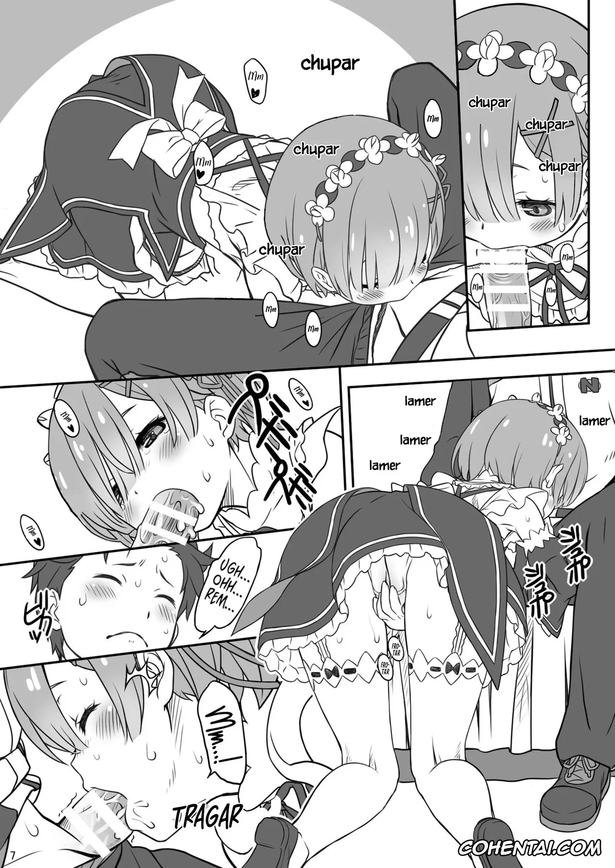 Re:Zero kara Hajimeru Isekai Seikatsu porno, Ram porno, Rem porno, Subaru Natsuki porno, Rem Ram Revolution (Re:Zero kara Hajimeru Isekai Seikatsu), pagina 5