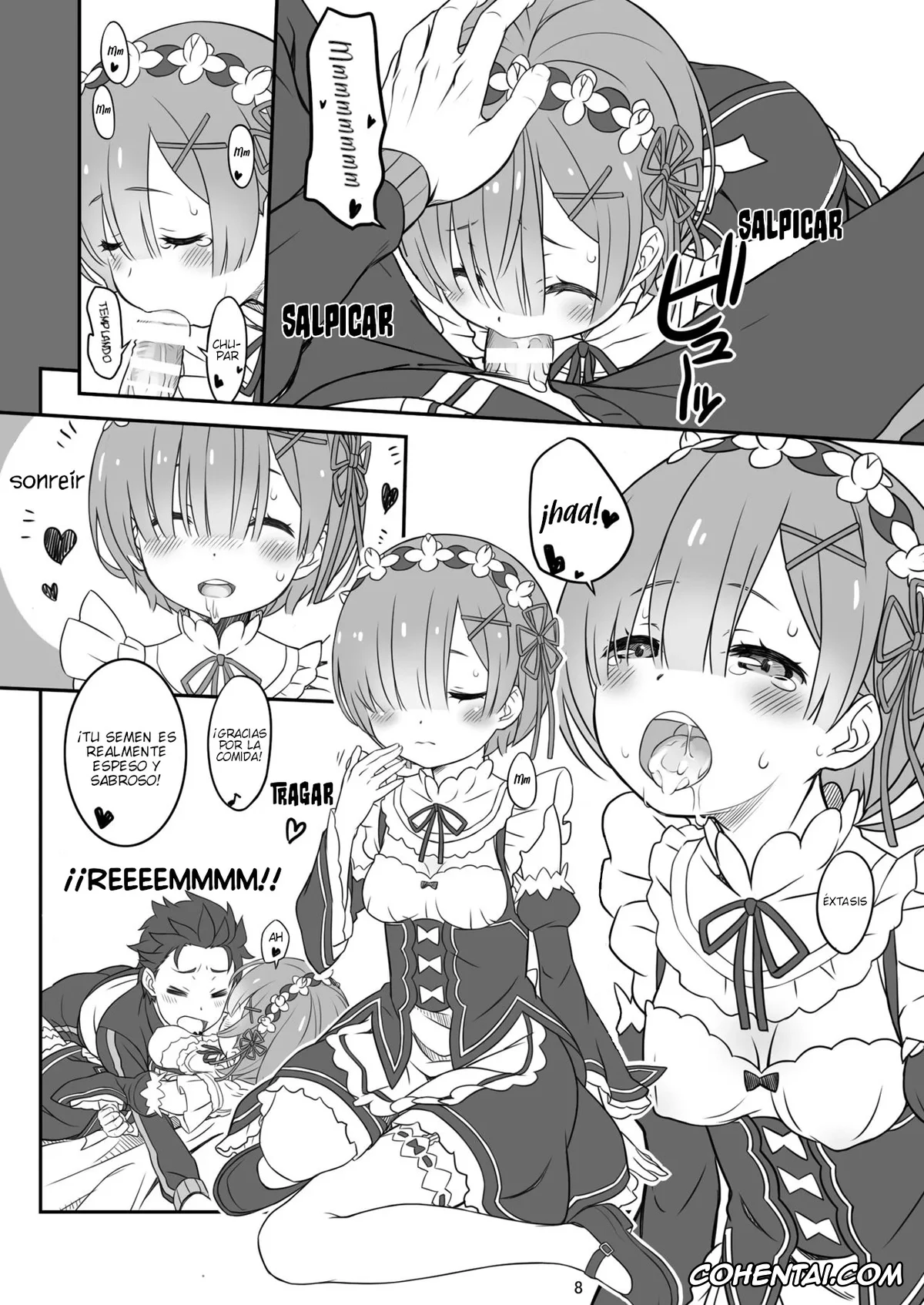 Re:Zero kara Hajimeru Isekai Seikatsu hentai, Ram hentai, Rem hentai, Subaru Natsuki hentai, Rem Ram Revolution (Re:Zero kara Hajimeru Isekai Seikatsu), pagina 6