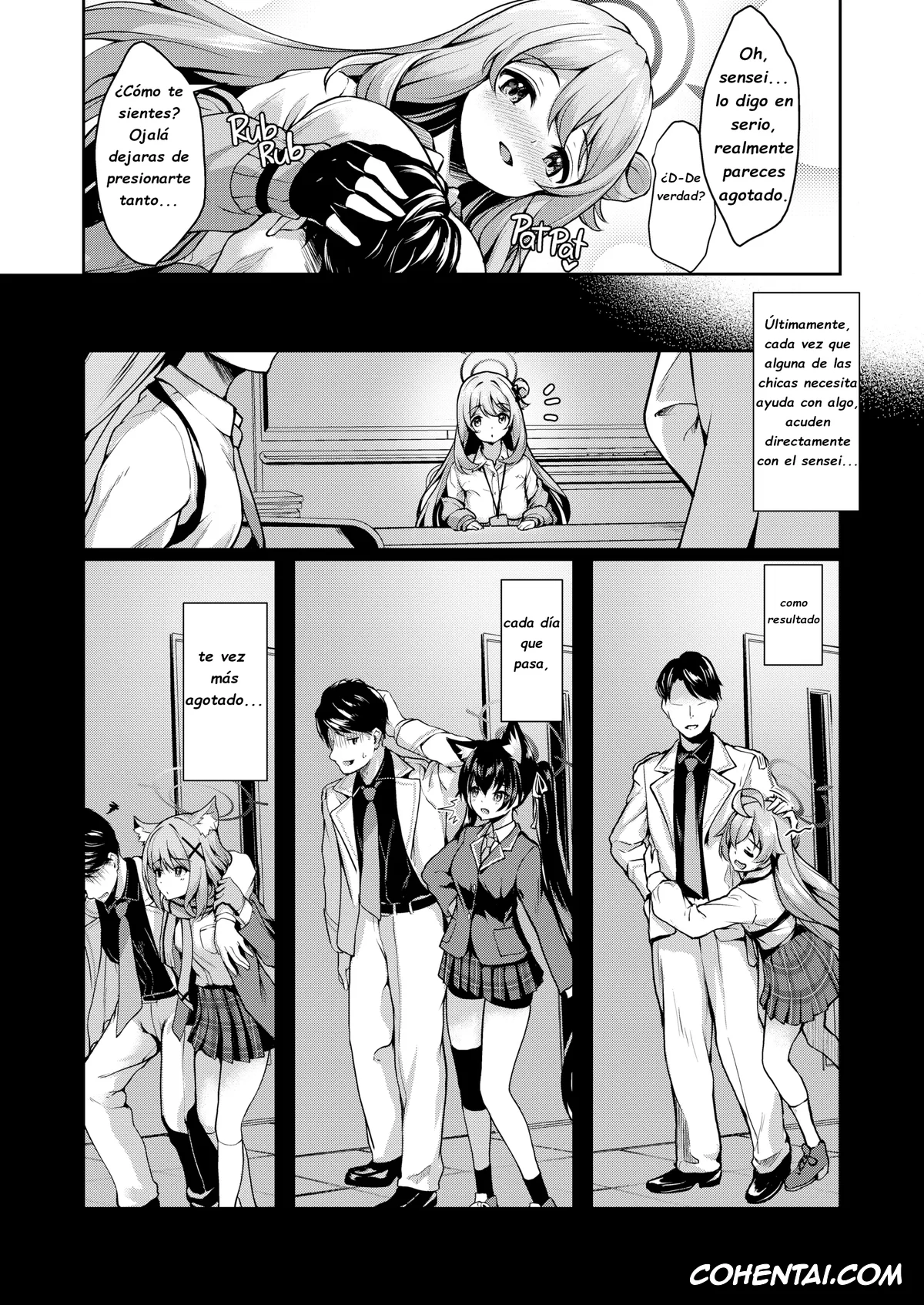 Blue Archive porno, Nonomi Izayoi porno, Sensei porno, Sensei, Nonomi ga Iyashite Agemasu ne (Blue Archive), pagina 5