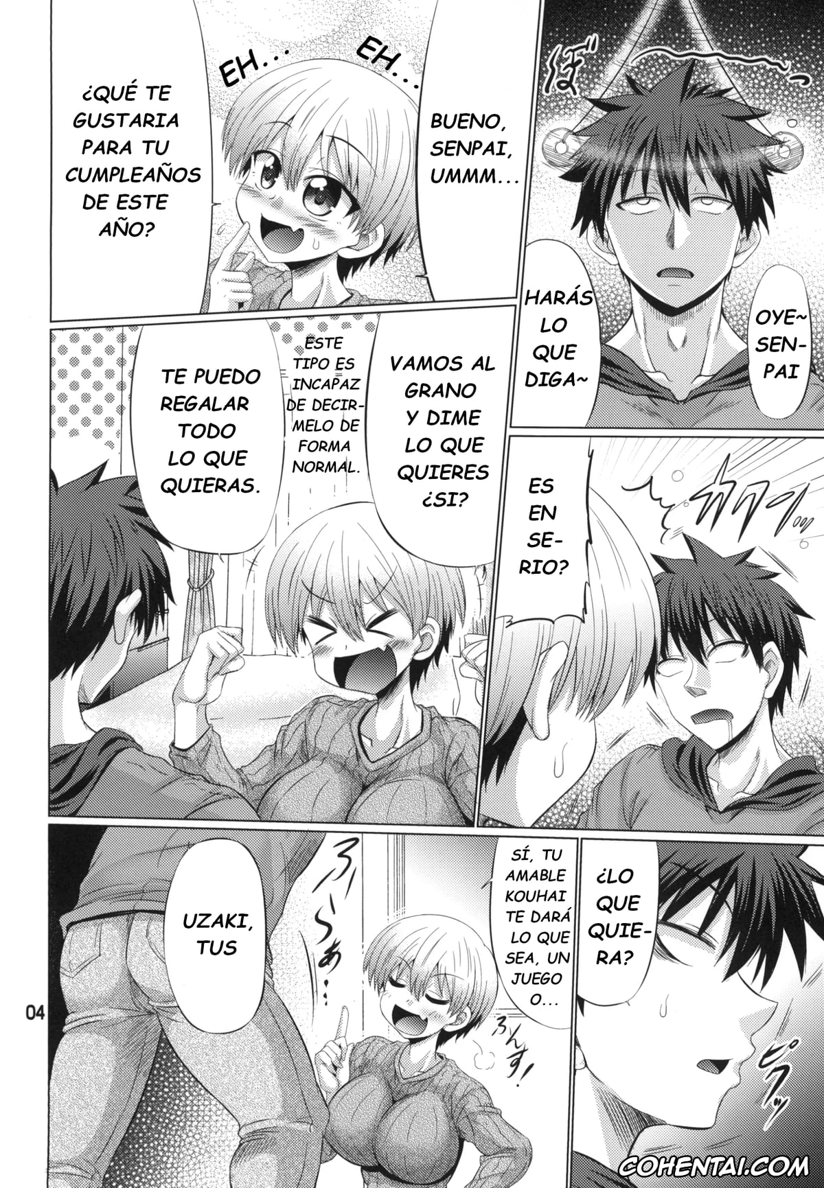 Uzaki-chan wa Asobitai! hentai, Hana Uzaki hentai, Shinichi Sakurai hentai, Uzaki-Chan wa Sukebe Shitai (Uzaki-Chan wa Asobitai!), pagina 3