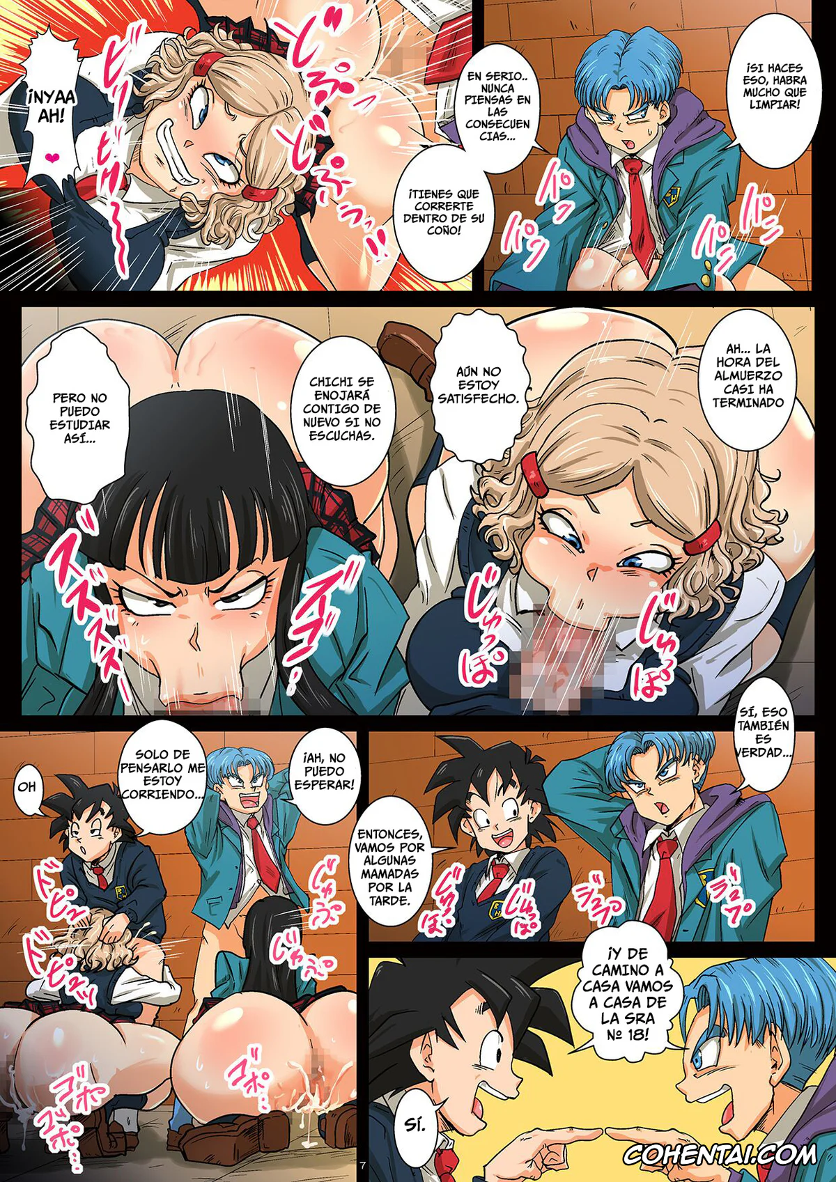 Dragon Ball Super xxx, Android 18 xxx, Son Goten xxx, Trunks Briefs xxx, Houkago wa 18-gou-san-chi de SEX Zanmai (Dragon Ball Super), pagina 7