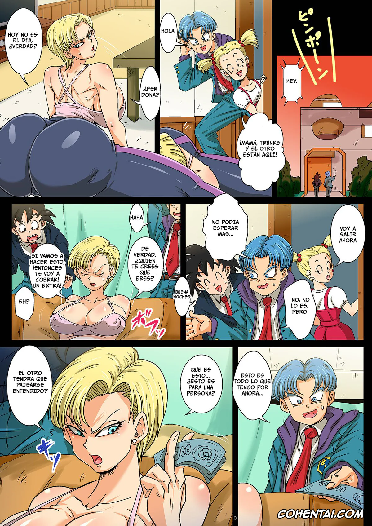 Dragon Ball Super porno, Android 18 porno, Son Goten porno, Trunks Briefs porno, Houkago wa 18-gou-san-chi de SEX Zanmai (Dragon Ball Super), pagina 8