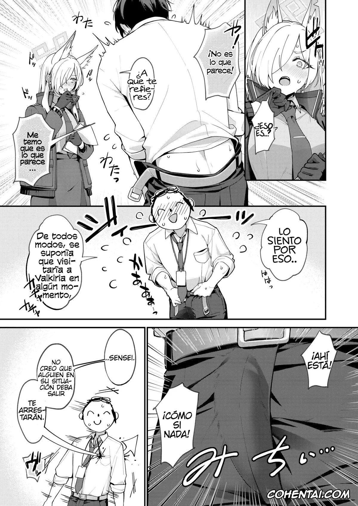 Blue Archive xxx, Kanna Ogata xxx, Sensei xxx, Kanna to Himitsu Kyouyuu (Blue Archive), pagina 4