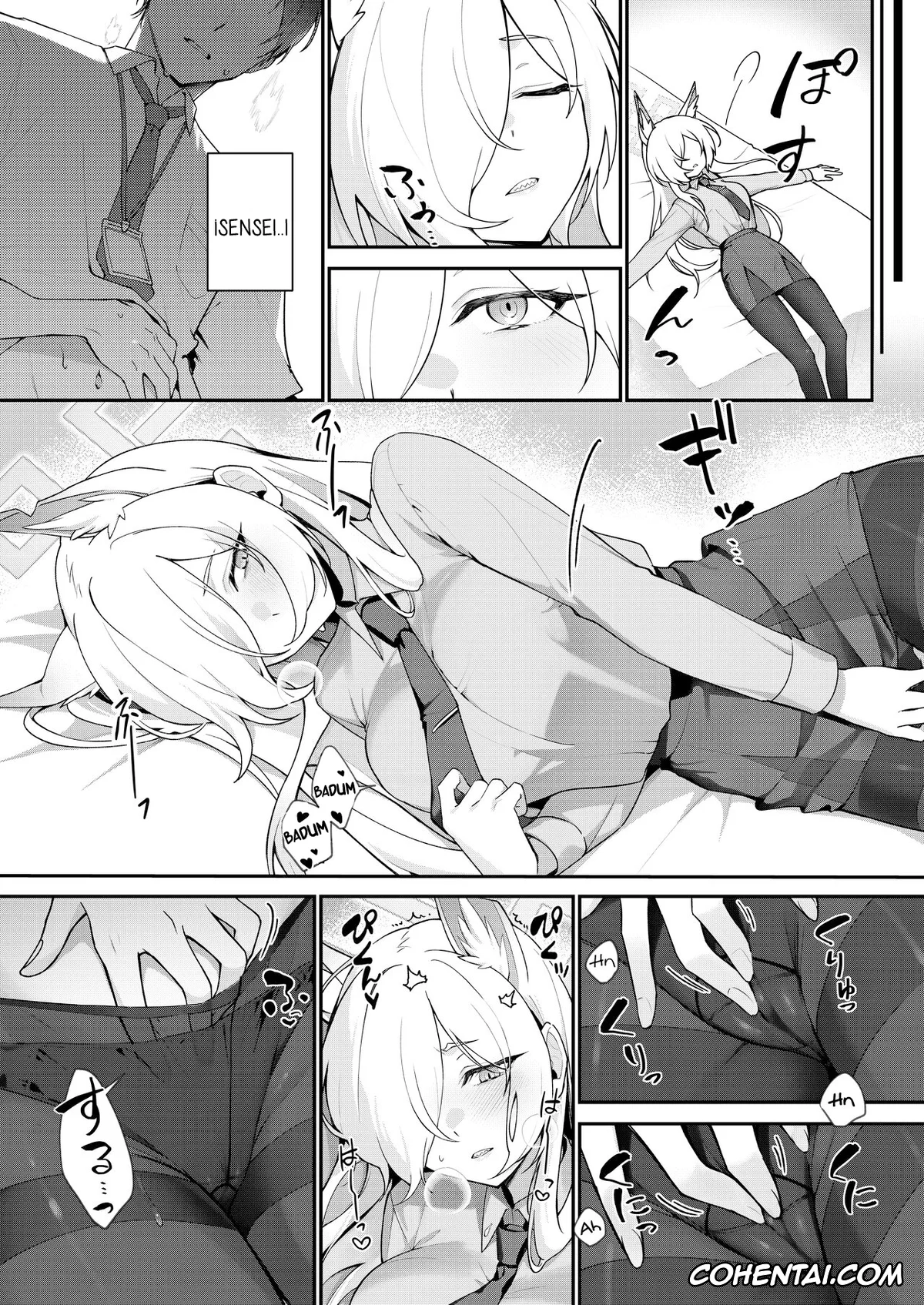 Blue Archive hentai, Kanna Ogata hentai, Sensei hentai, Kanna to Himitsu Kyouyuu (Blue Archive), pagina 15