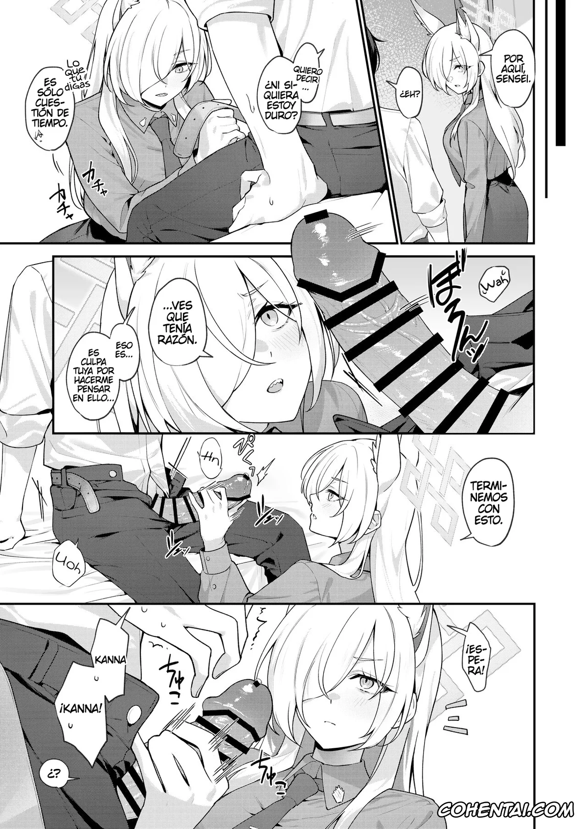 Blue Archive hentai, Kanna Ogata hentai, Sensei hentai, Kanna to Himitsu Kyouyuu (Blue Archive), pagina 18