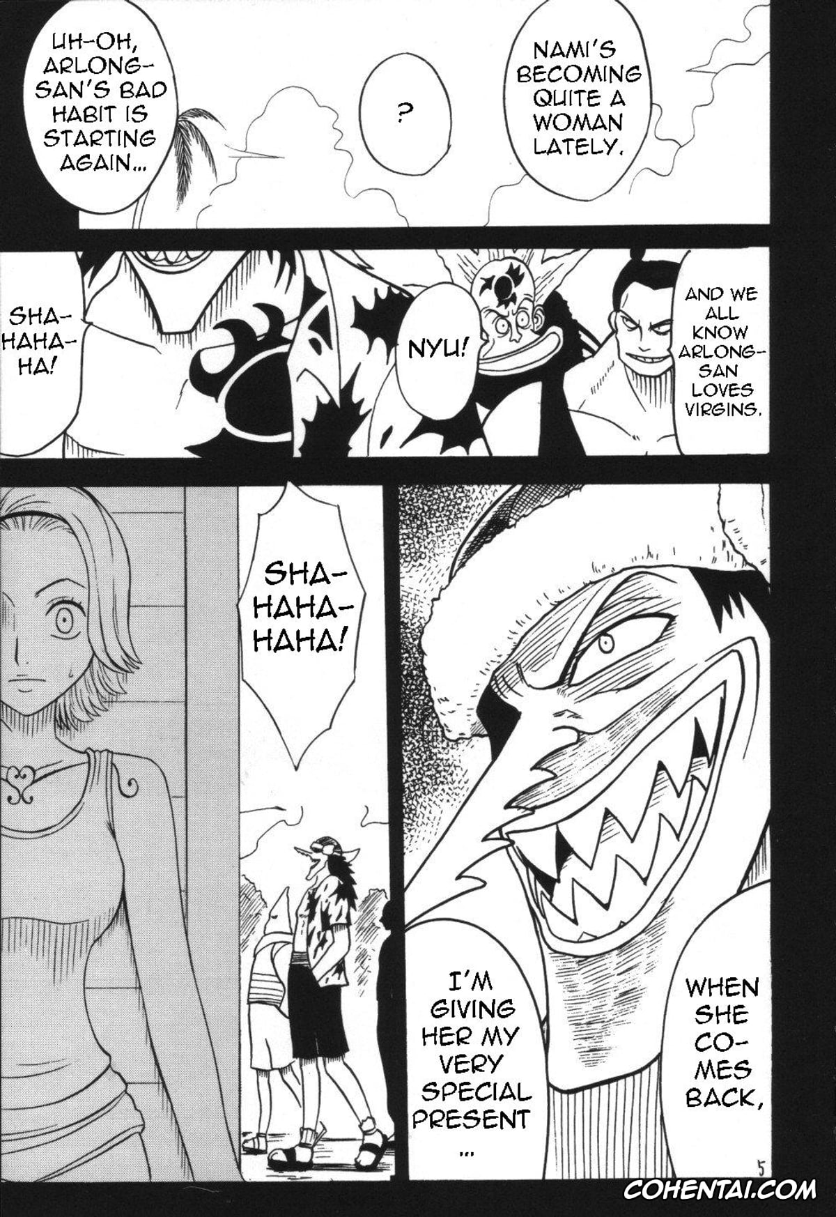 One Piece xxx, Arlong xxx, Monkey D. Luffy xxx, Nami xxx, Nojiko xxx, VOYAGE (One Piece), pagina 4