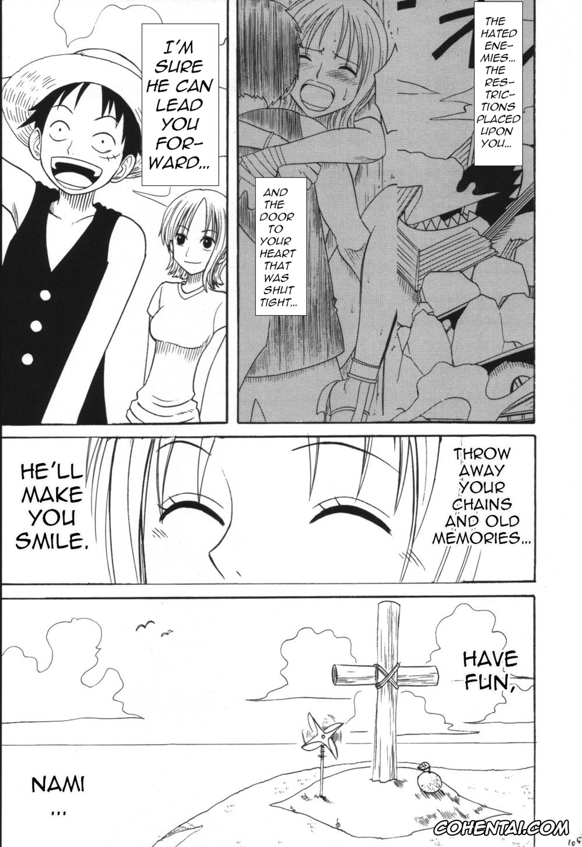 One Piece porno, Arlong porno, Monkey D. Luffy porno, Nami porno, Nojiko porno, VOYAGE (One Piece), pagina 104