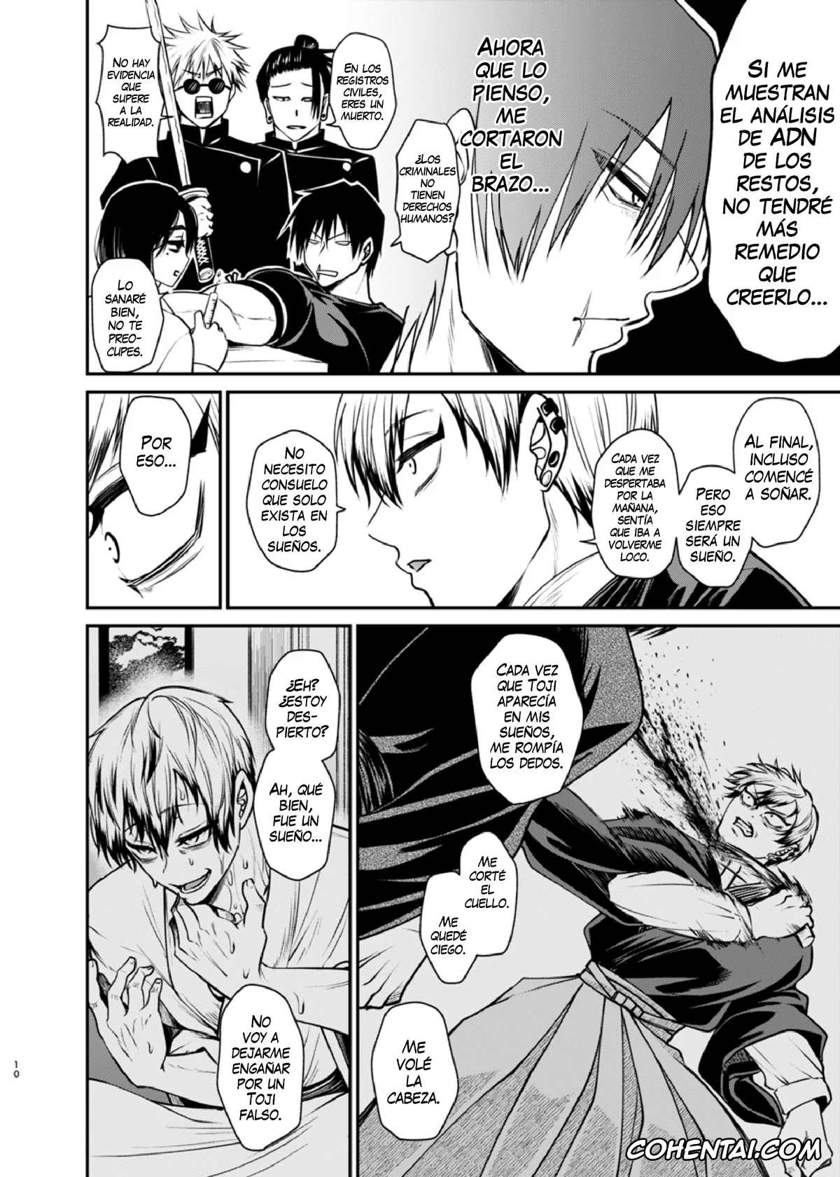 Jujutsu Kaisen hentai, Naoya Zenin hentai, Toji Fushiguro hentai, Oyasumi Nightmare (Jujutsu Kaisen), pagina 9