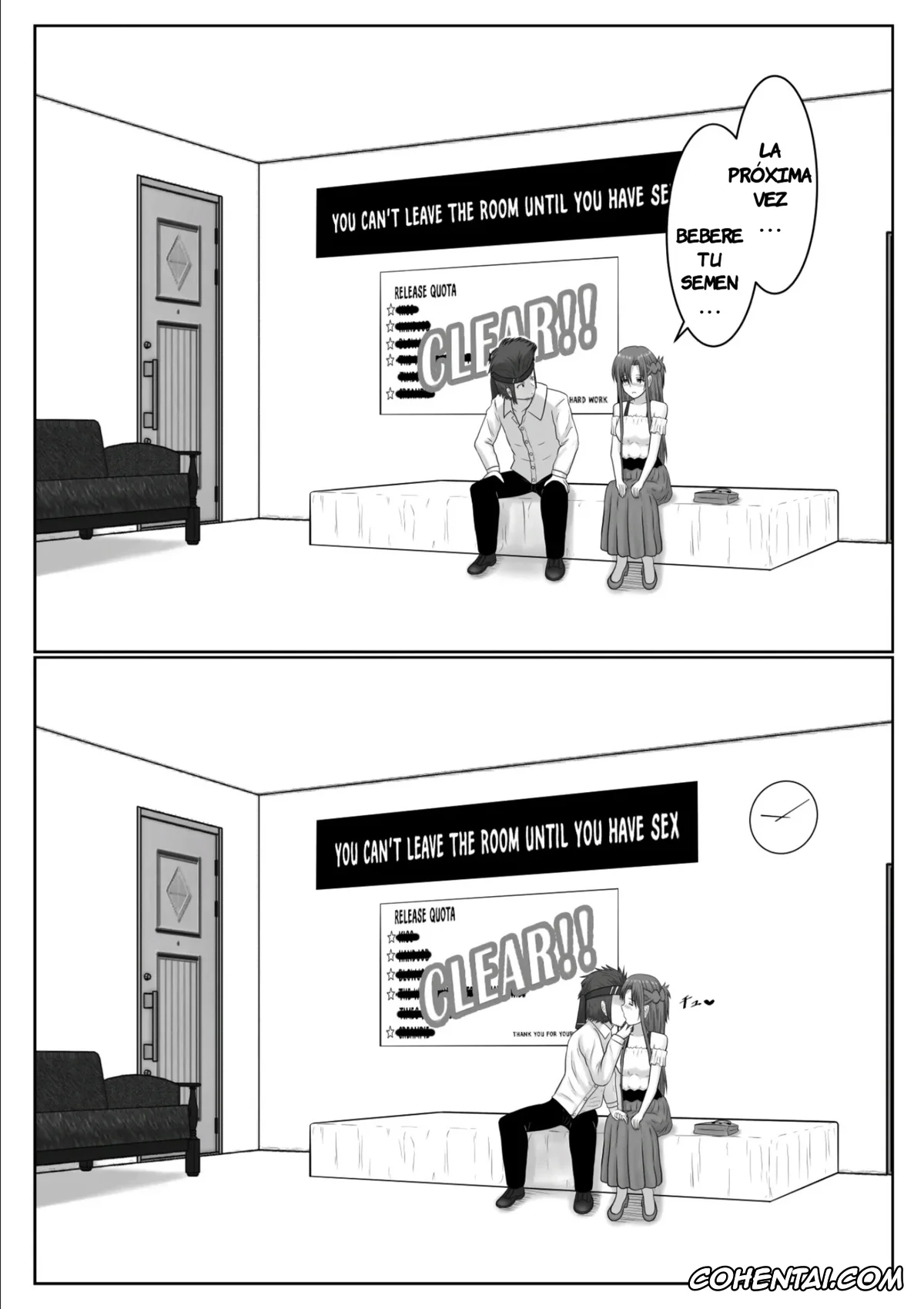 Sword Art Online xxx, Asuna Yuuki xxx, Ryoutarou Tsuboi | Klein xxx, Dasshutsu Shitakattanode Kimi Igai no Hito to Sex Shichatte Gomennasai (Sword Art Online), pagina 124