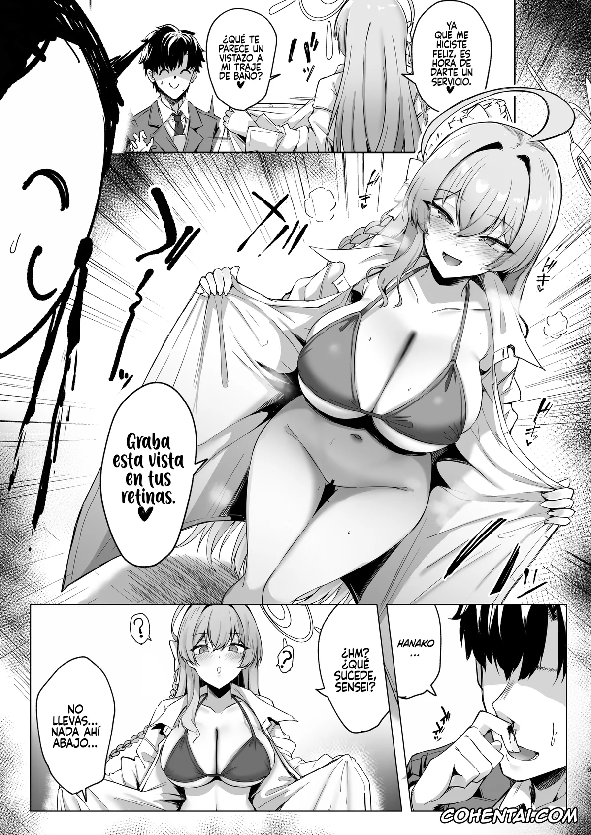 Blue Archive xxx, Hanako Urawa xxx, Sensei xxx, Urawa no Hanazono (Blue Archive), pagina 4