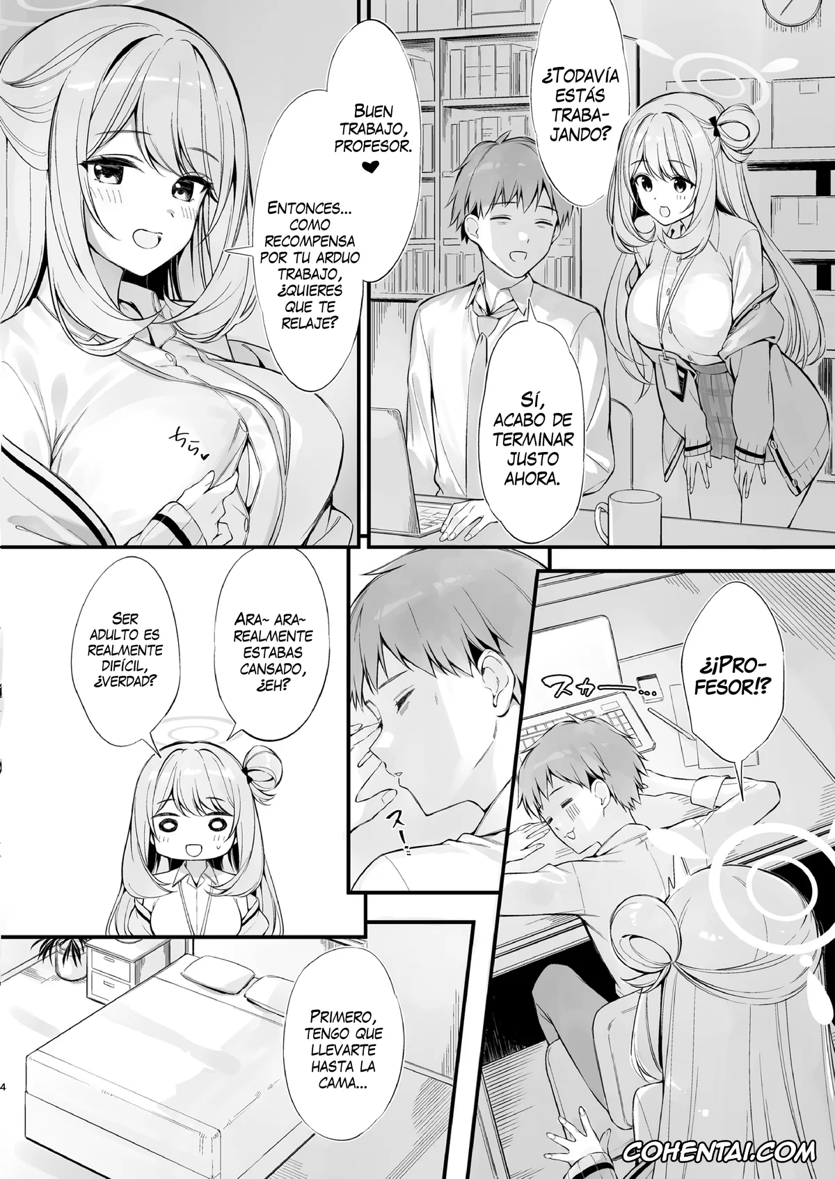 Blue Archive hentai, Nonomi Izayoi hentai, Sensei hentai, Sensei, Nechattan desu ka? Osocchatte mo Ii desu ka? (Blue Archive), pagina 3