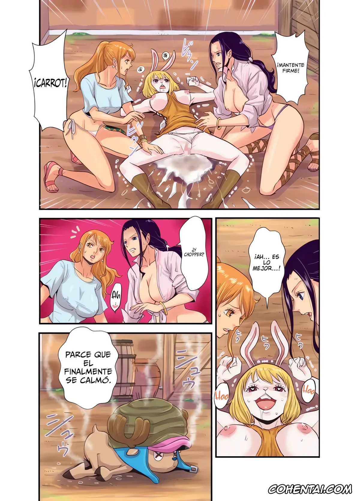 One Piece hentai, Carrot hentai, Nami hentai, Nico Robin hentai, Tony Tony Chopper hentai, CHOP STICK 3 (One Piece), pagina 72