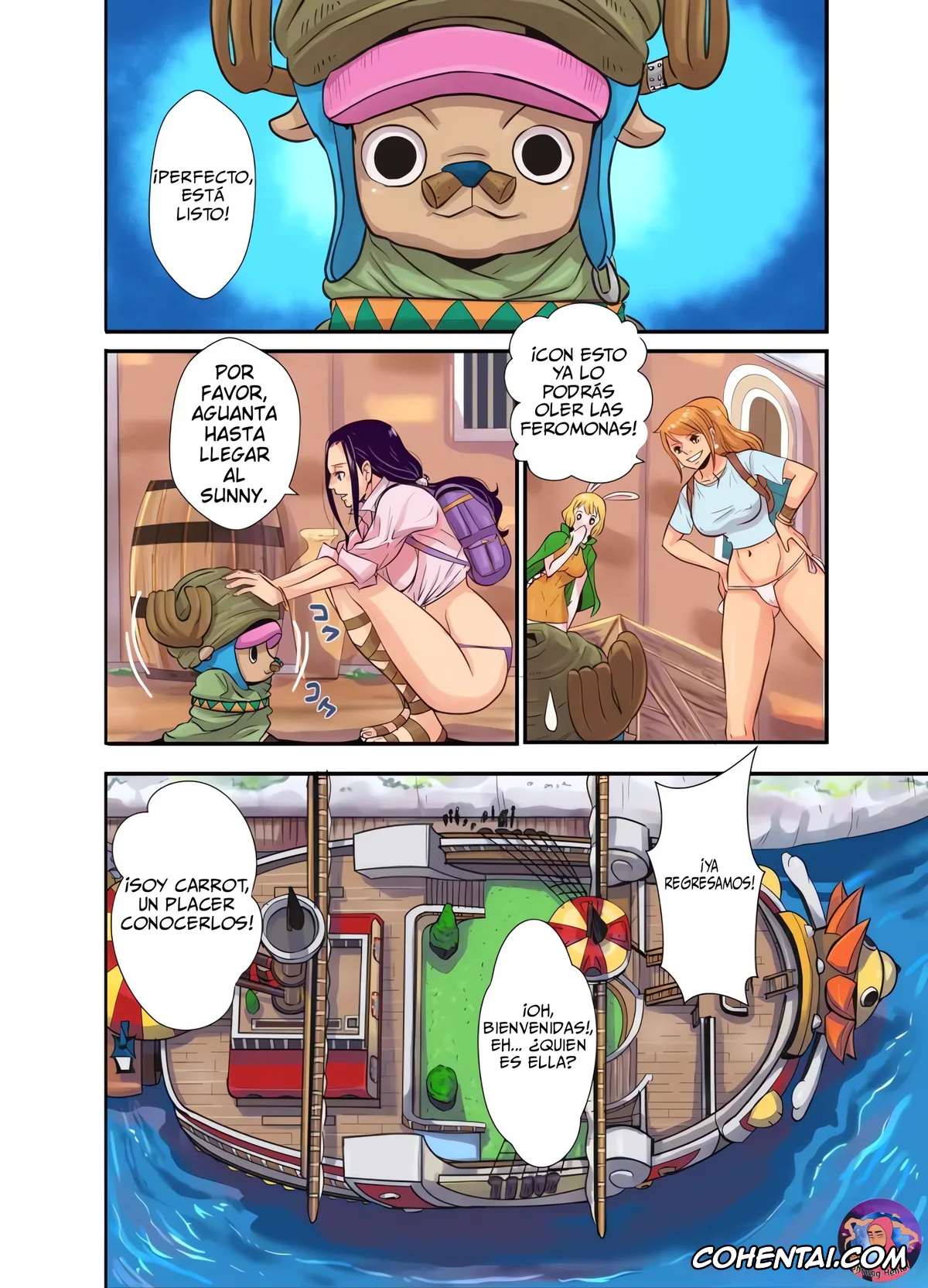 One Piece hentai, Carrot hentai, Nami hentai, Nico Robin hentai, Tony Tony Chopper hentai, CHOP STICK 3 (One Piece), pagina 75