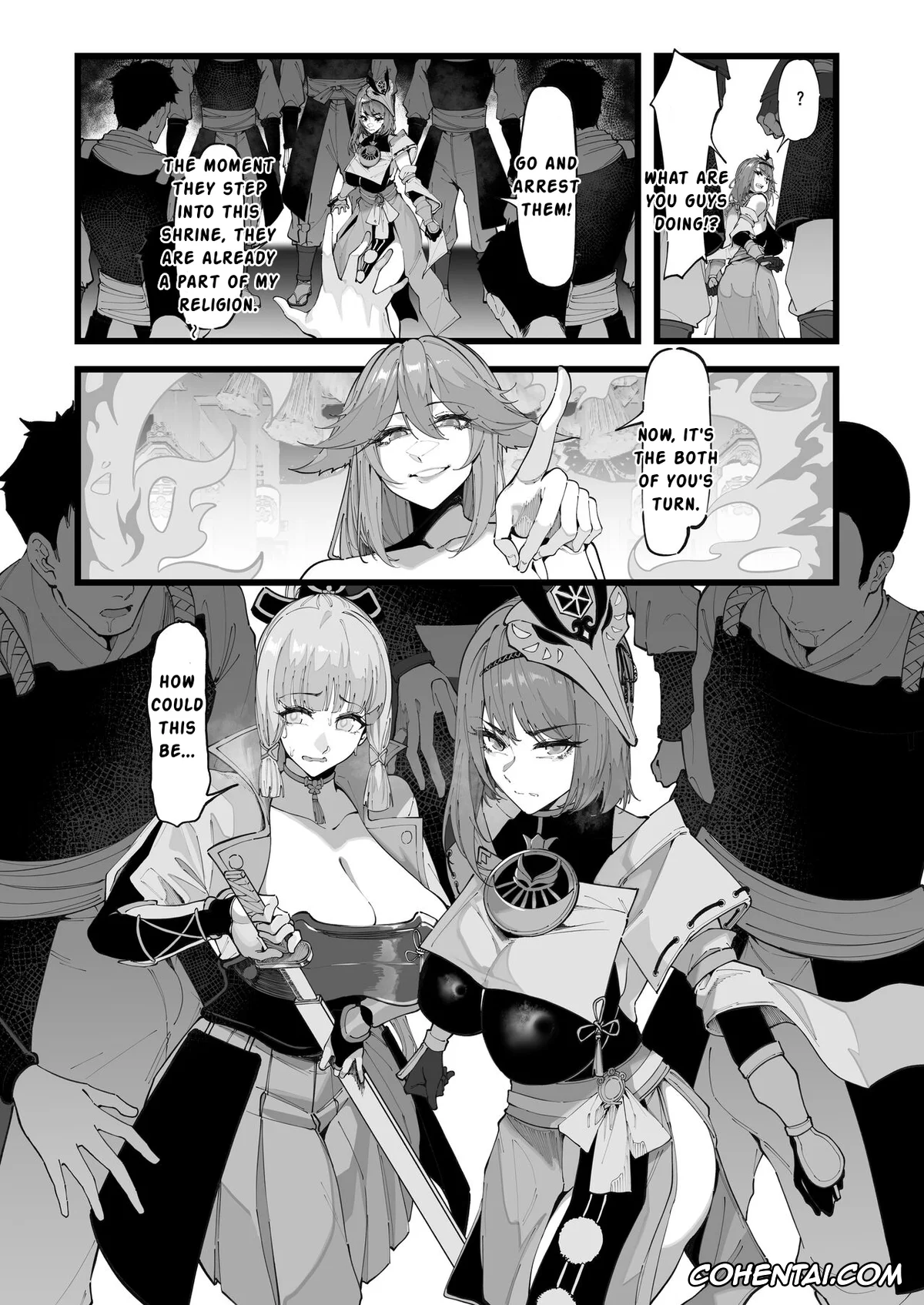 Genshin Impact xxx, Ayaka Kamisato xxx, Hilichurl xxx, Sara Kujou xxx, Shinobu Kuki xxx, Yae Miko xxx, Hakase no Kenkyuu 2 (Genshin Impact), pagina 22