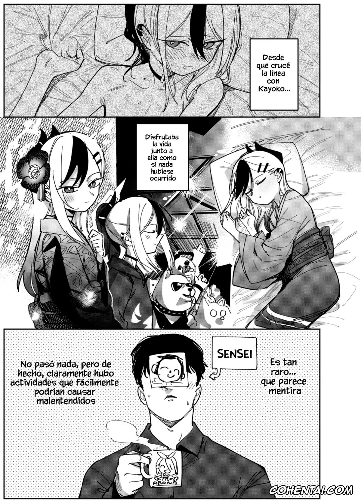 Blue Archive hentai, Kayoko Onikata hentai, Sensei hentai, Onikata Kayoko wa Konna Koto Shinai. Part. 2 (Blue Archive), pagina 3