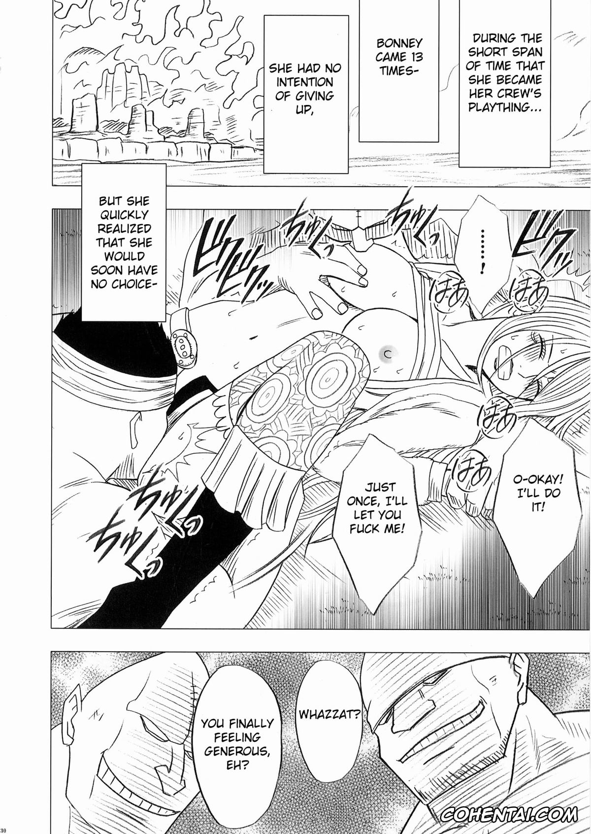 One Piece hentai, Jewelry Bonney hentai, Bonnie no Haiboku (One Piece), pagina 30