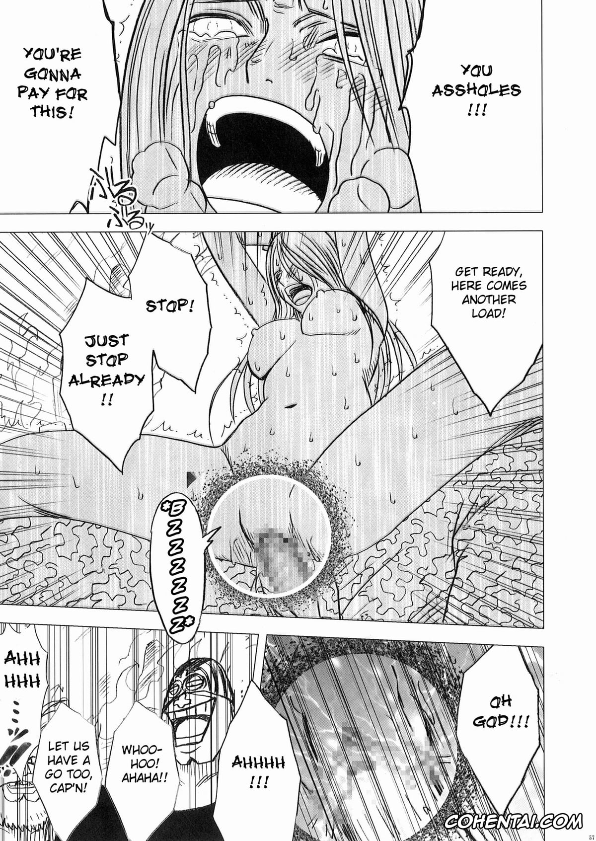 One Piece hentai, Jewelry Bonney hentai, Bonnie no Haiboku (One Piece), pagina 54