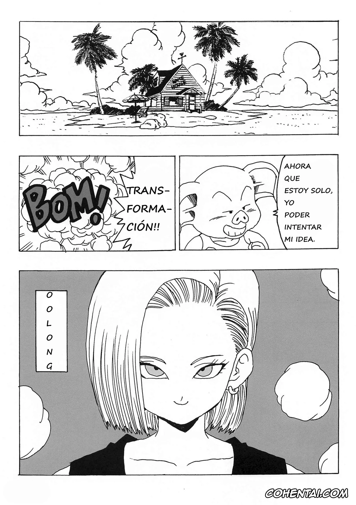 Dragon Ball Z hentai, Android 18 hentai, Master Roshi hentai, Oolong hentai, 18-gou LOVE (Dragon Ball Z), pagina 3