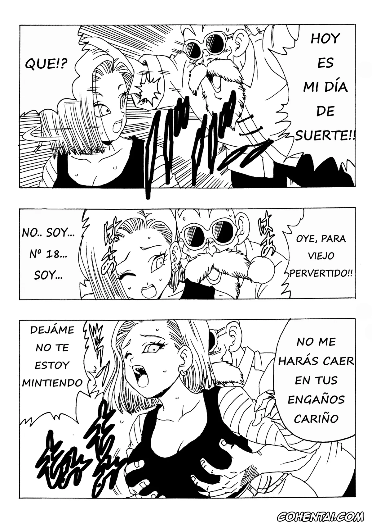 Dragon Ball Z hentai, Android 18 hentai, Master Roshi hentai, Oolong hentai, 18-gou LOVE (Dragon Ball Z), pagina 9