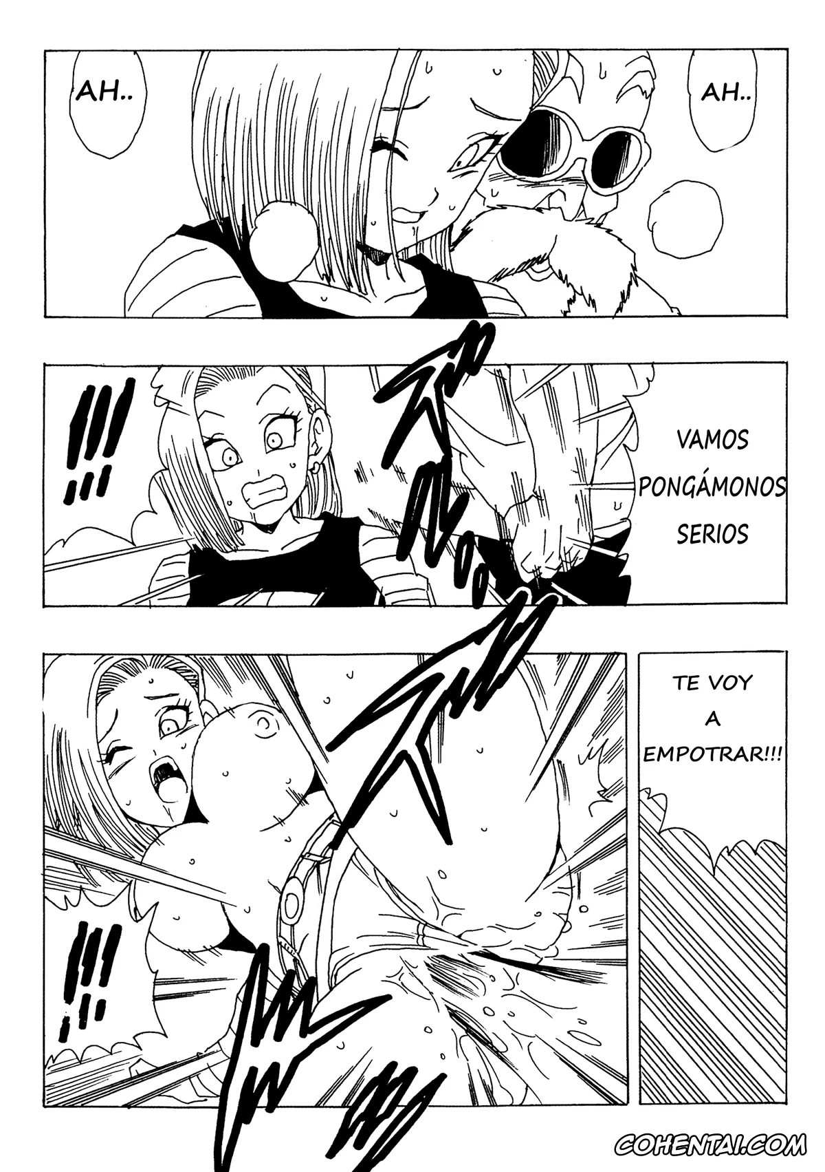 Dragon Ball Z hentai, Android 18 hentai, Master Roshi hentai, Oolong hentai, 18-gou LOVE (Dragon Ball Z), pagina 15