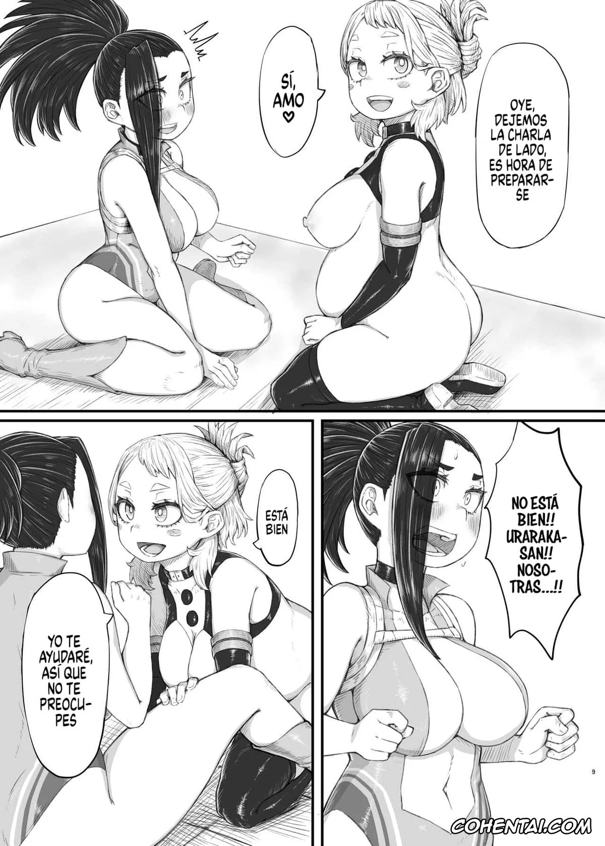 Kimetsu No Yaiba | Demon Slayer xxx, My Hero Academia | Boku No Hero Academia xxx, Momo Yaoyorozu xxx, Ochako Uraraka xxx, Tsuyu Asui xxx, Haiboku Yuuei (Boku no Hero Academia), pagina 31