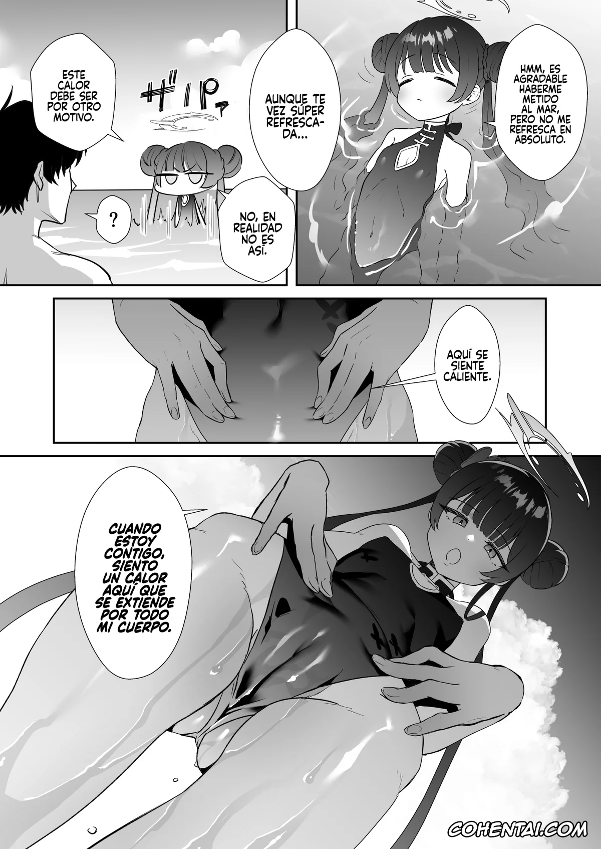 Blue Archive porno, Kisaki Ryuuge porno, Sensei porno, Monshu-sama wa Atsuin desu! ~Otona no Dosukebe Taisou Hen~ (Blue Archive), pagina 5