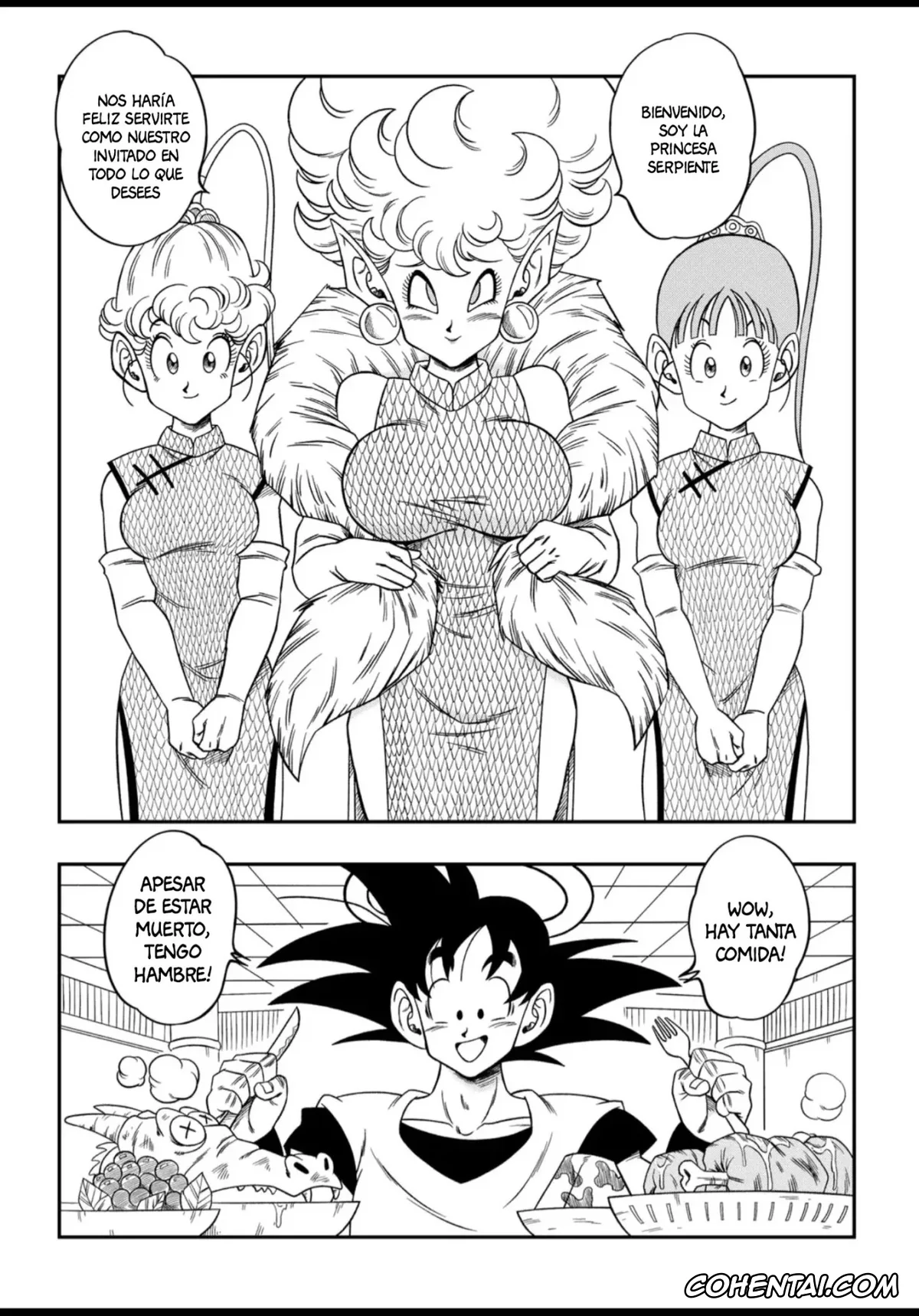 Dragon Ball Z xxx, Princess Snake xxx, Son Goku xxx, Zangya xxx, Paradise or Hell?! Snake Princess’s Hospitality (Dragon Ball Z), pagina 4