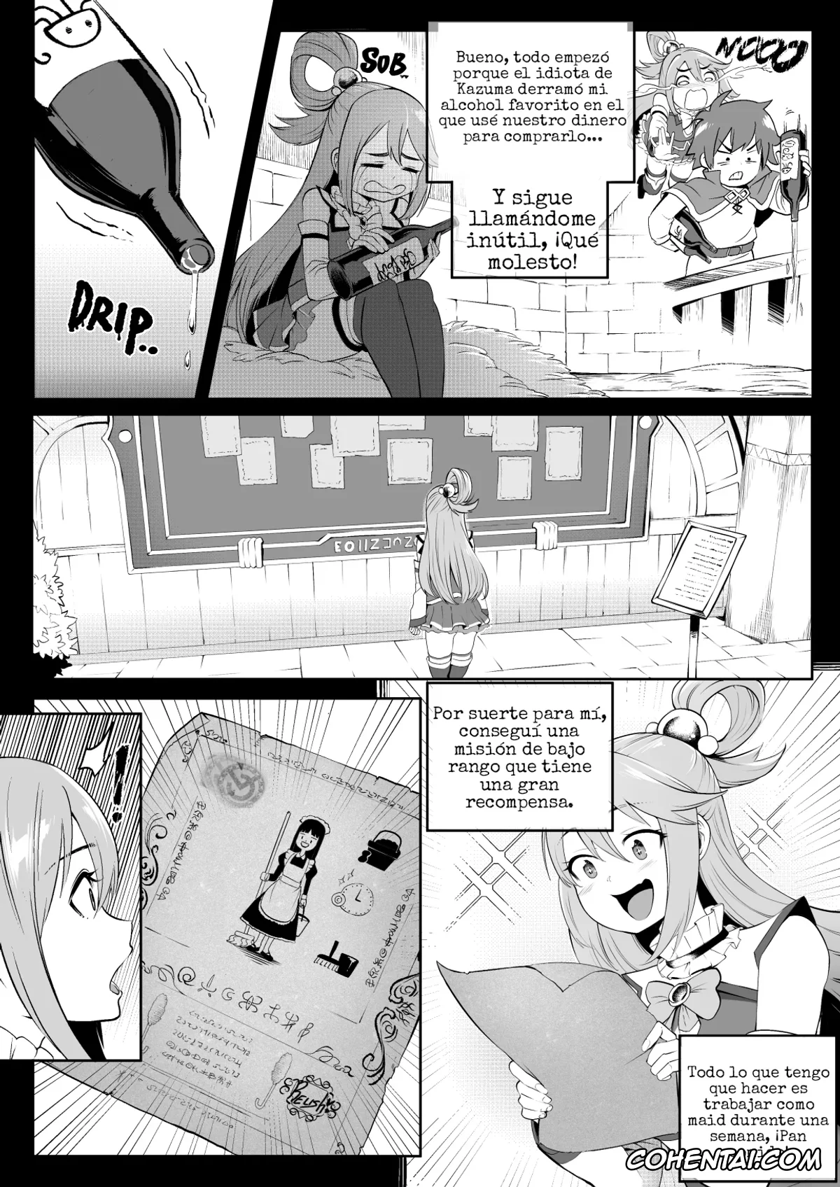 Kono Subarashii Sekai ni Syukufuku o! xxx, Aqua xxx, Maid4Fantasy, pagina 4