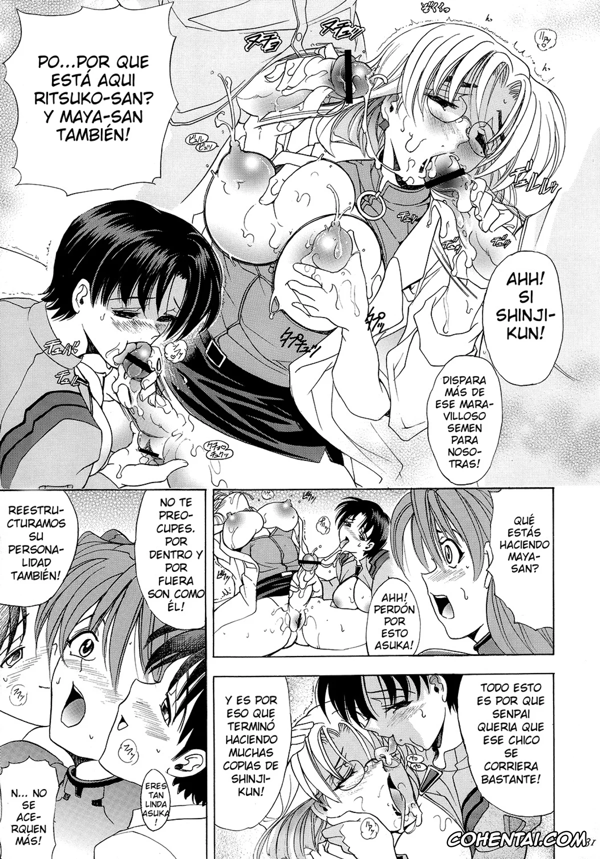 Neon Genesis Evangelion hentai, Asuka Langley Soryu hentai, Maya Ibuki hentai, Rei Ayanami hentai, Ritsuko Akagi hentai, Hana – Maki no Juugo – Tama no Hana (Neon Genesis Evangelion), pagina 30