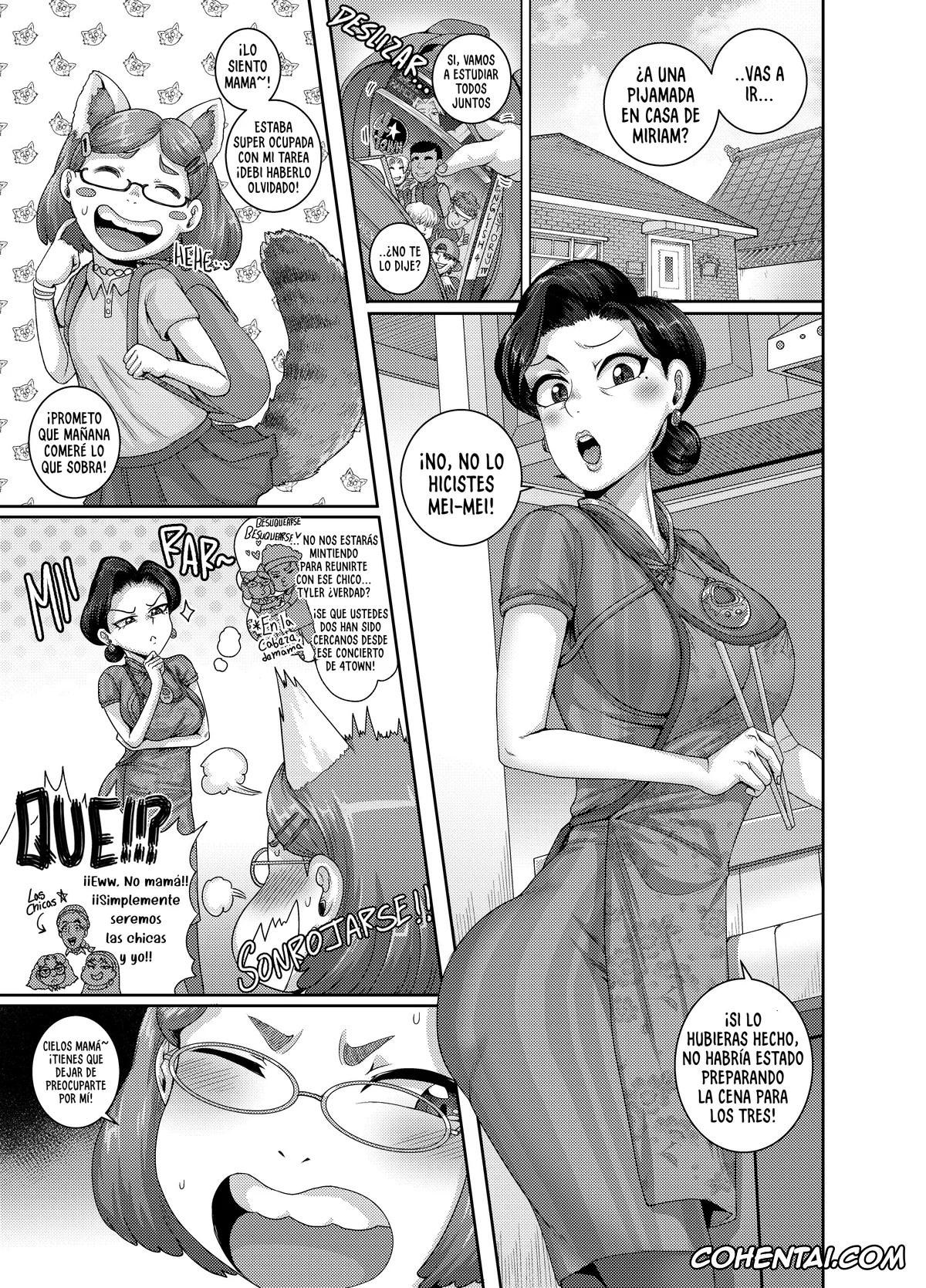 Turning Red hentai, Jin Lee hentai, Ming Lee hentai, Tsuma wa Tokidoki Ecchi Panda, pagina 3