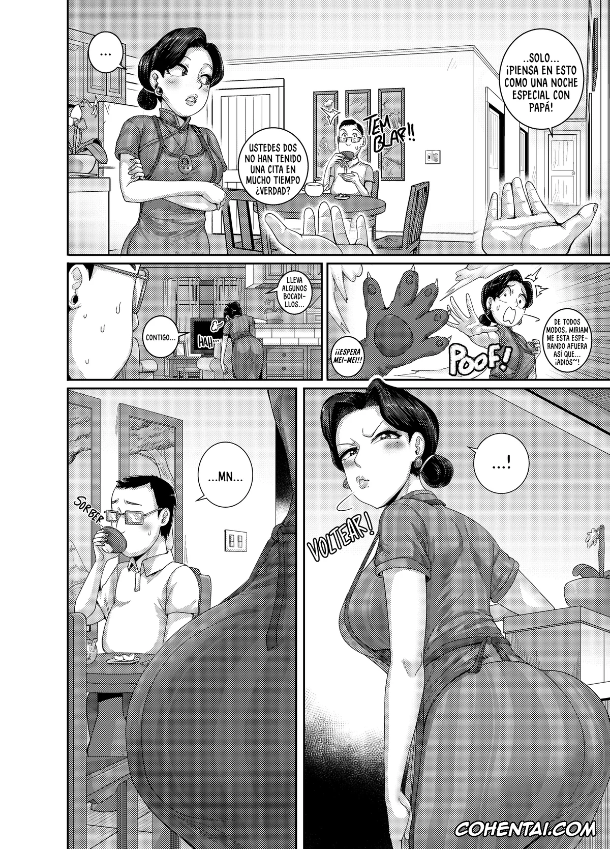 Turning Red xxx, Jin Lee xxx, Ming Lee xxx, Tsuma wa Tokidoki Ecchi Panda, pagina 4