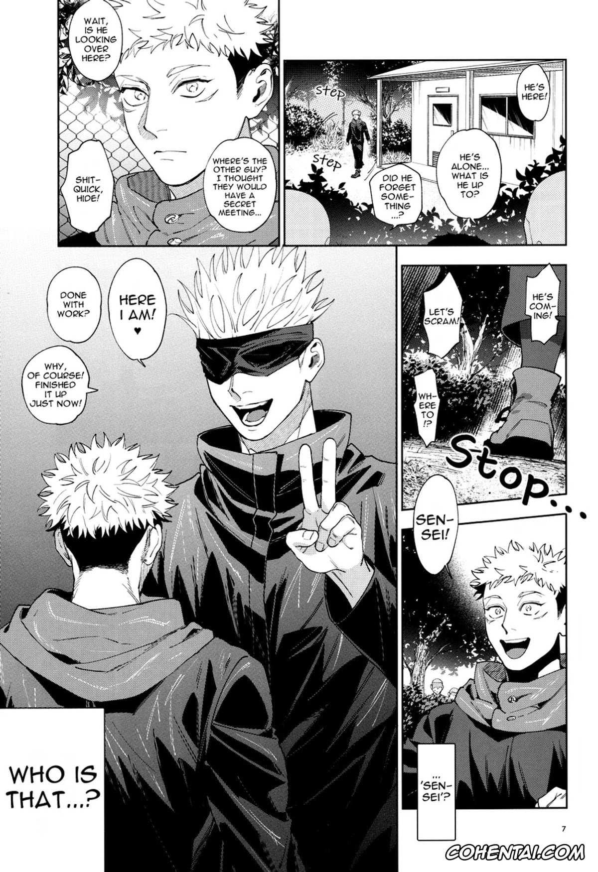 Jujutsu Kaisen hentai, Satoru Gojo hentai, Yuuji Itadori hentai, Totsujo Nyuubu Shitekita Danshi ga Erosugite Nanmo okoranai hazu ga naku (Jujutsu Kaisen), pagina 6