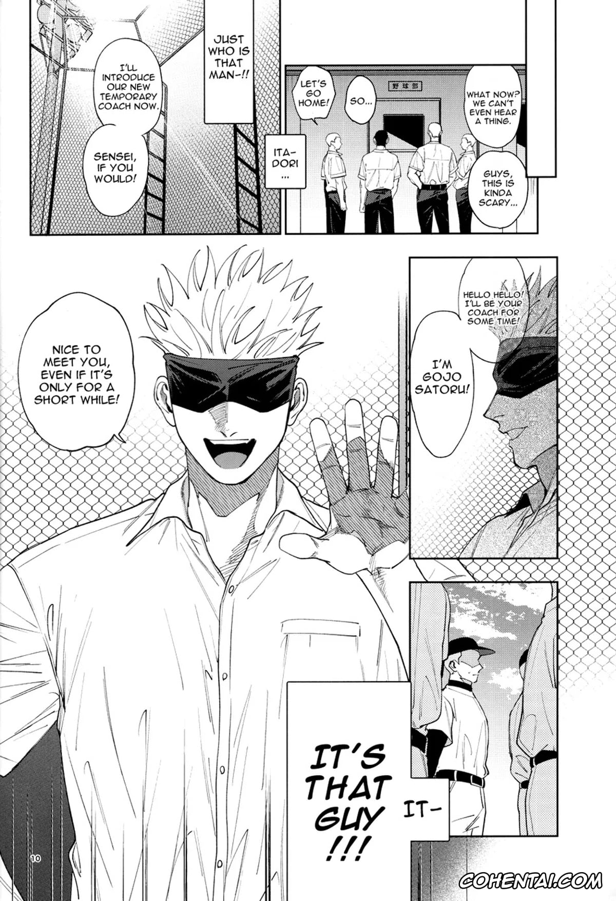 Jujutsu Kaisen hentai, Satoru Gojo hentai, Yuuji Itadori hentai, Totsujo Nyuubu Shitekita Danshi ga Erosugite Nanmo okoranai hazu ga naku (Jujutsu Kaisen), pagina 9