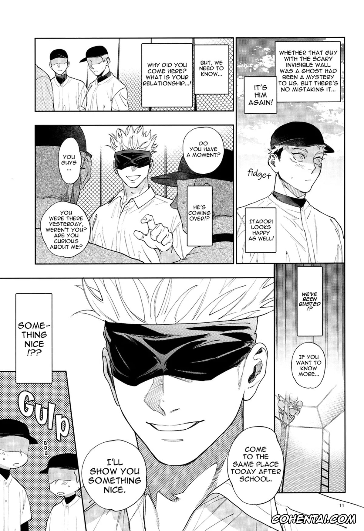 Jujutsu Kaisen xxx, Satoru Gojo xxx, Yuuji Itadori xxx, Totsujo Nyuubu Shitekita Danshi ga Erosugite Nanmo okoranai hazu ga naku (Jujutsu Kaisen), pagina 10