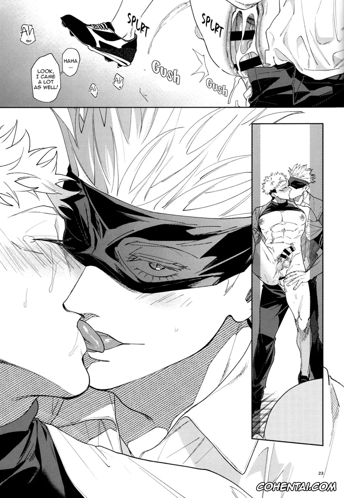 Jujutsu Kaisen xxx, Satoru Gojo xxx, Yuuji Itadori xxx, Totsujo Nyuubu Shitekita Danshi ga Erosugite Nanmo okoranai hazu ga naku (Jujutsu Kaisen), pagina 22