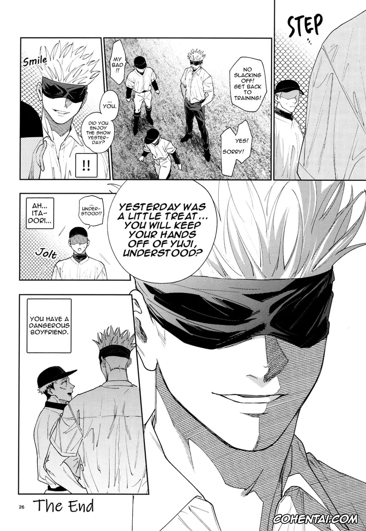 Jujutsu Kaisen xxx, Satoru Gojo xxx, Yuuji Itadori xxx, Totsujo Nyuubu Shitekita Danshi ga Erosugite Nanmo okoranai hazu ga naku (Jujutsu Kaisen), pagina 25