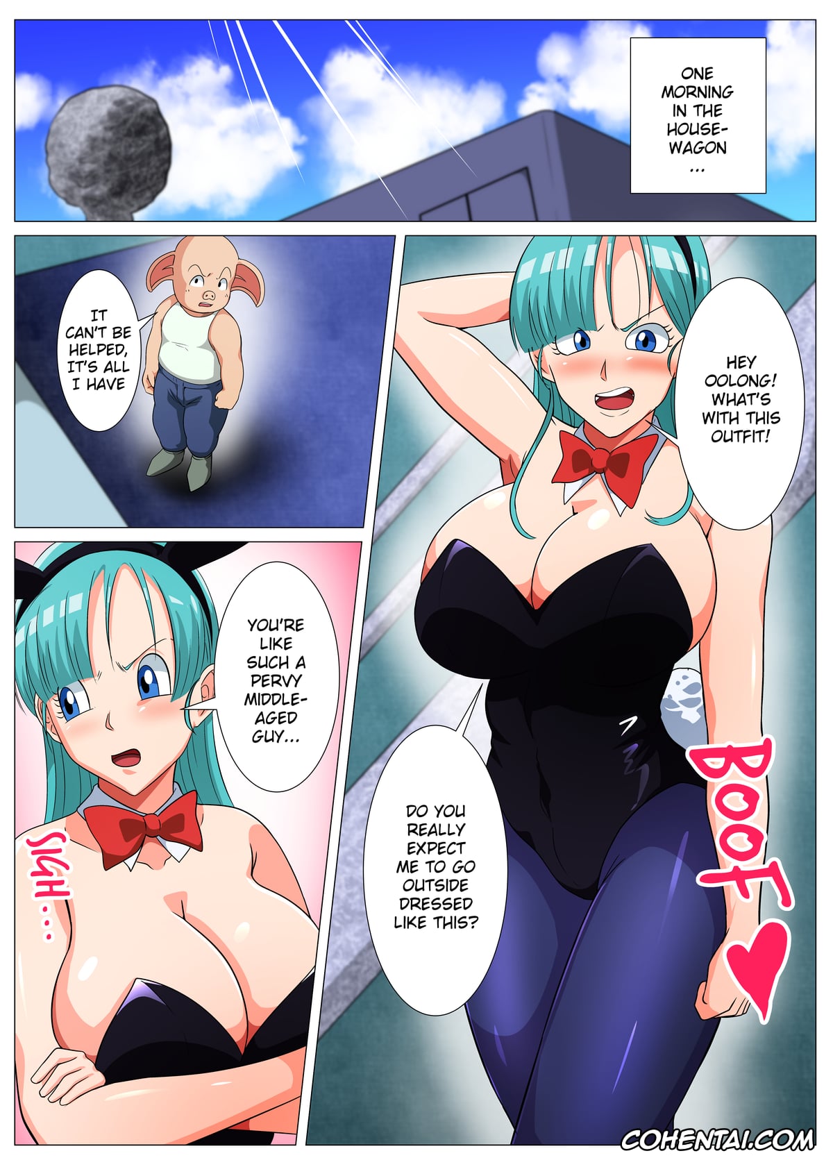 Dragon Ball porno, Bulma Briefs porno, Oolong porno, Sukebe na Buta no Ecchi na Sakuryaku (Dragon Ball), pagina 2