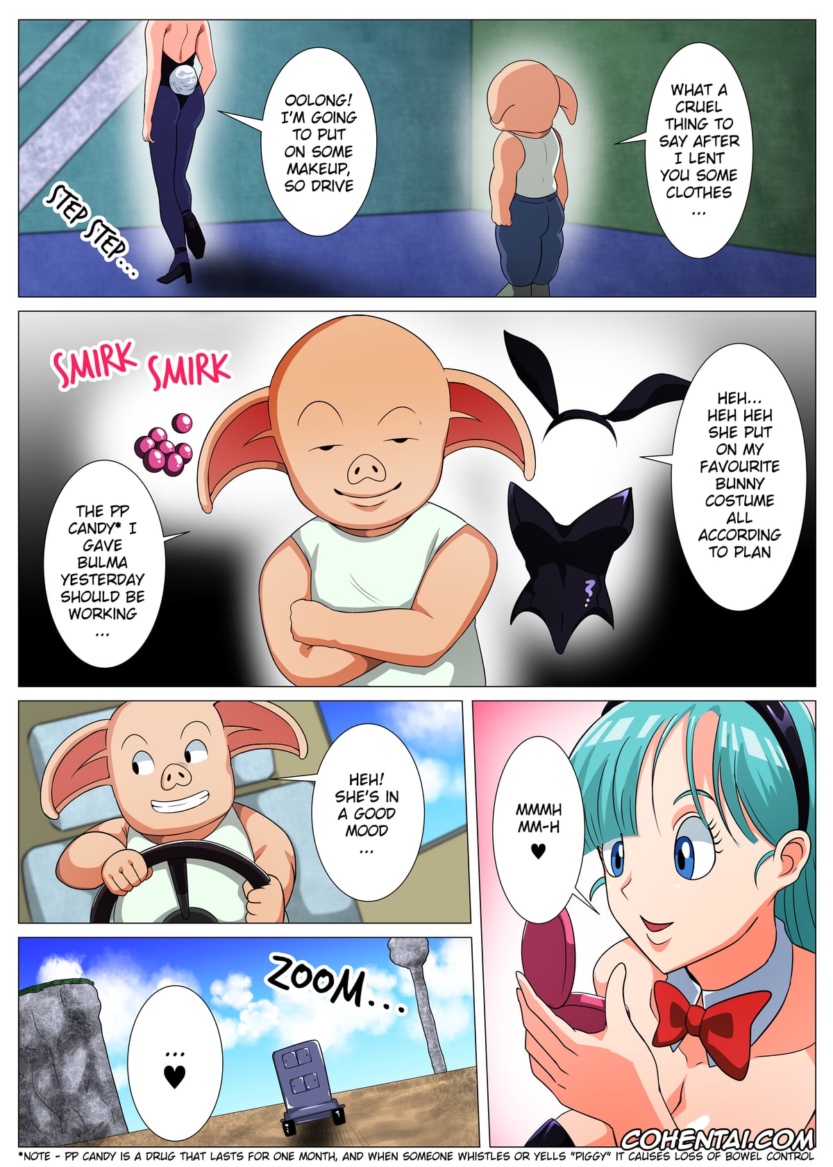 Dragon Ball hentai, Bulma Briefs hentai, Oolong hentai, Sukebe na Buta no Ecchi na Sakuryaku (Dragon Ball), pagina 3