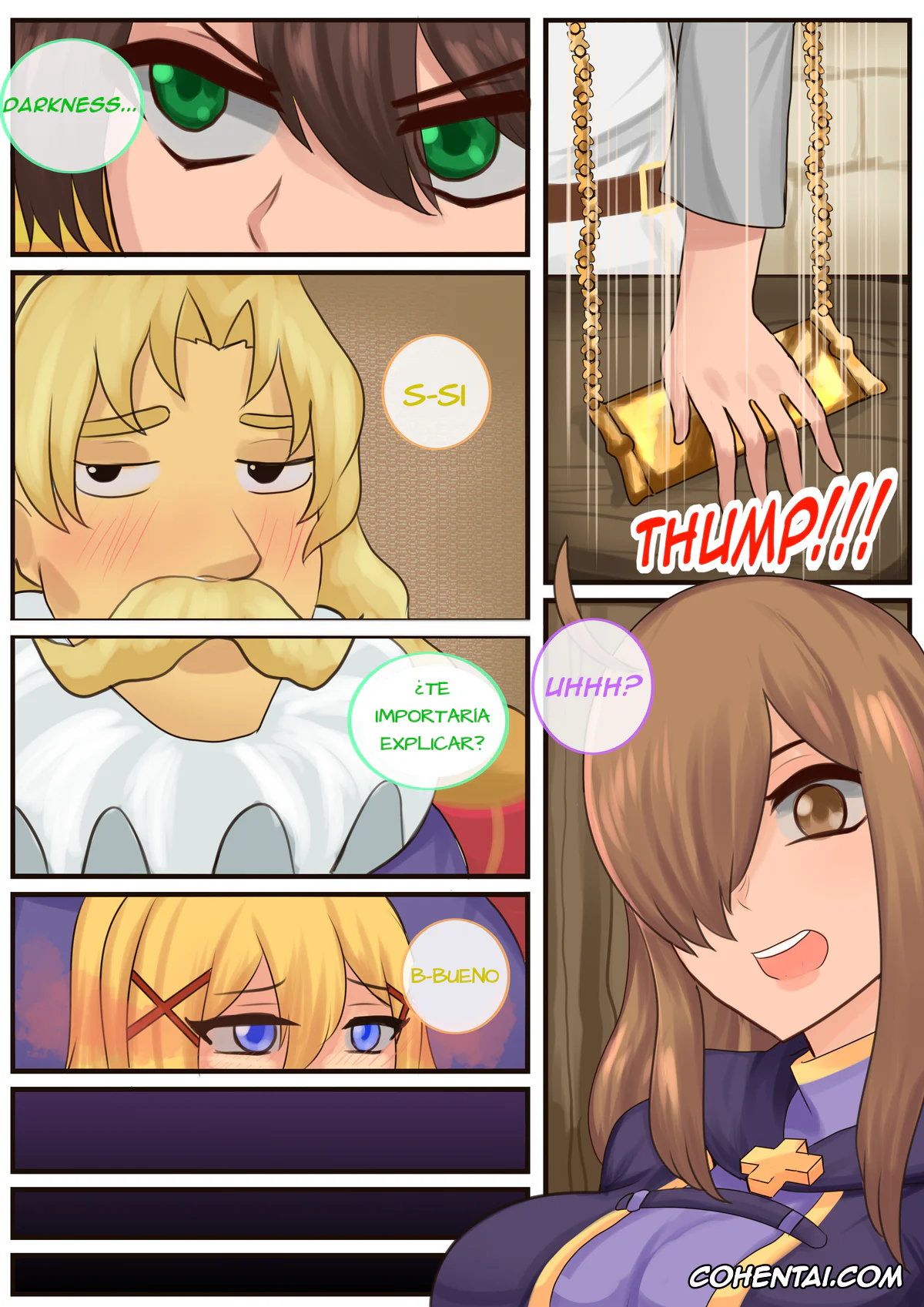 Kono Subarashii Sekai ni Syukufuku o! hentai, Gj-bu hentai, Alderp Barnes Alexei hentai, Darkness | Lalatina Ford Dustiness hentai, Kazuma Satou hentai, Wiz hentai, Wiz and Darkness swap? (Kono Subarashii Sekai ni Syukufuku o!), pagina 3