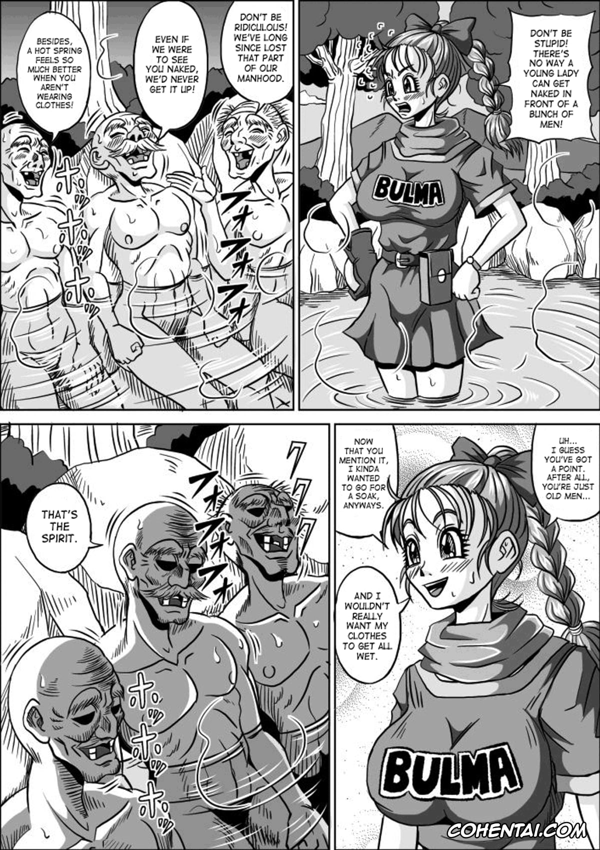 Dragon Ball porno, Bulma Briefs porno, Onsen Jijii VS Bulma (Dragon Ball), pagina 8