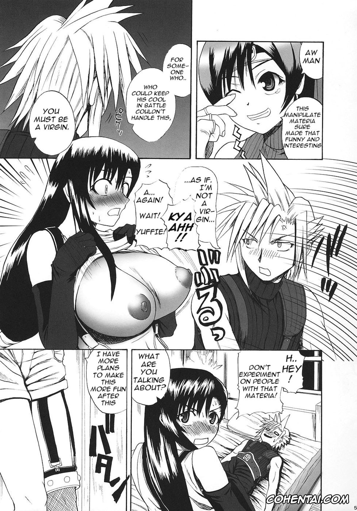 Final Fantasy xxx, Cloud Strife xxx, Tifa Lockhart xxx, Yuffie Kisaragi xxx, Tokuresen Tabobi (Final Fantasy VII), pagina 4